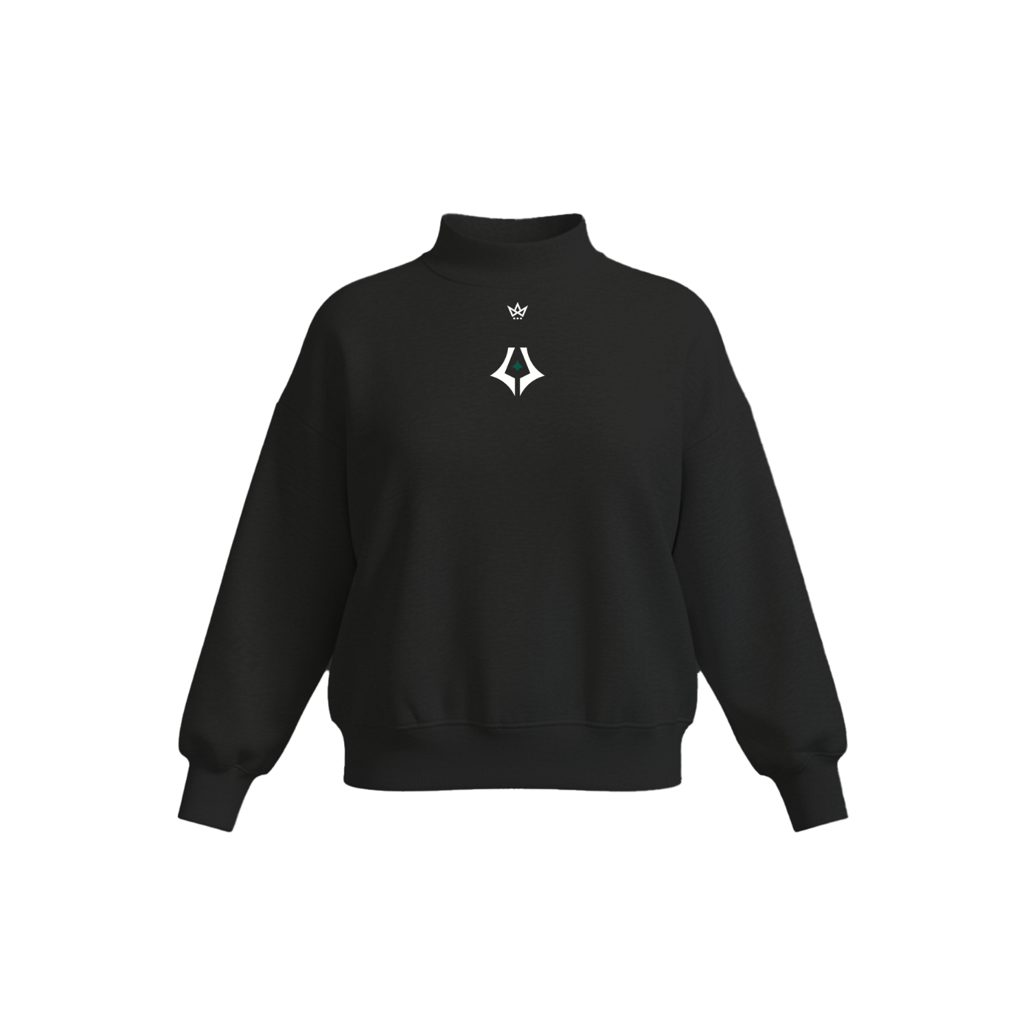LAX LAB WOMEN'S COTTON FLEECE MOCKNECK