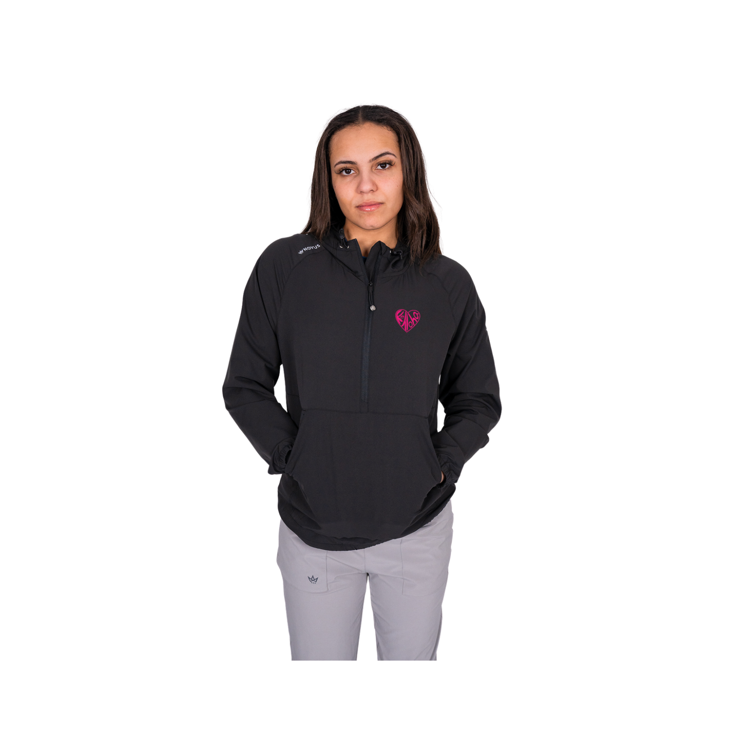 KEALOHA VOLLEYBALL GIRLS WOMEN'S RESILIENT ANORAK - ONYX