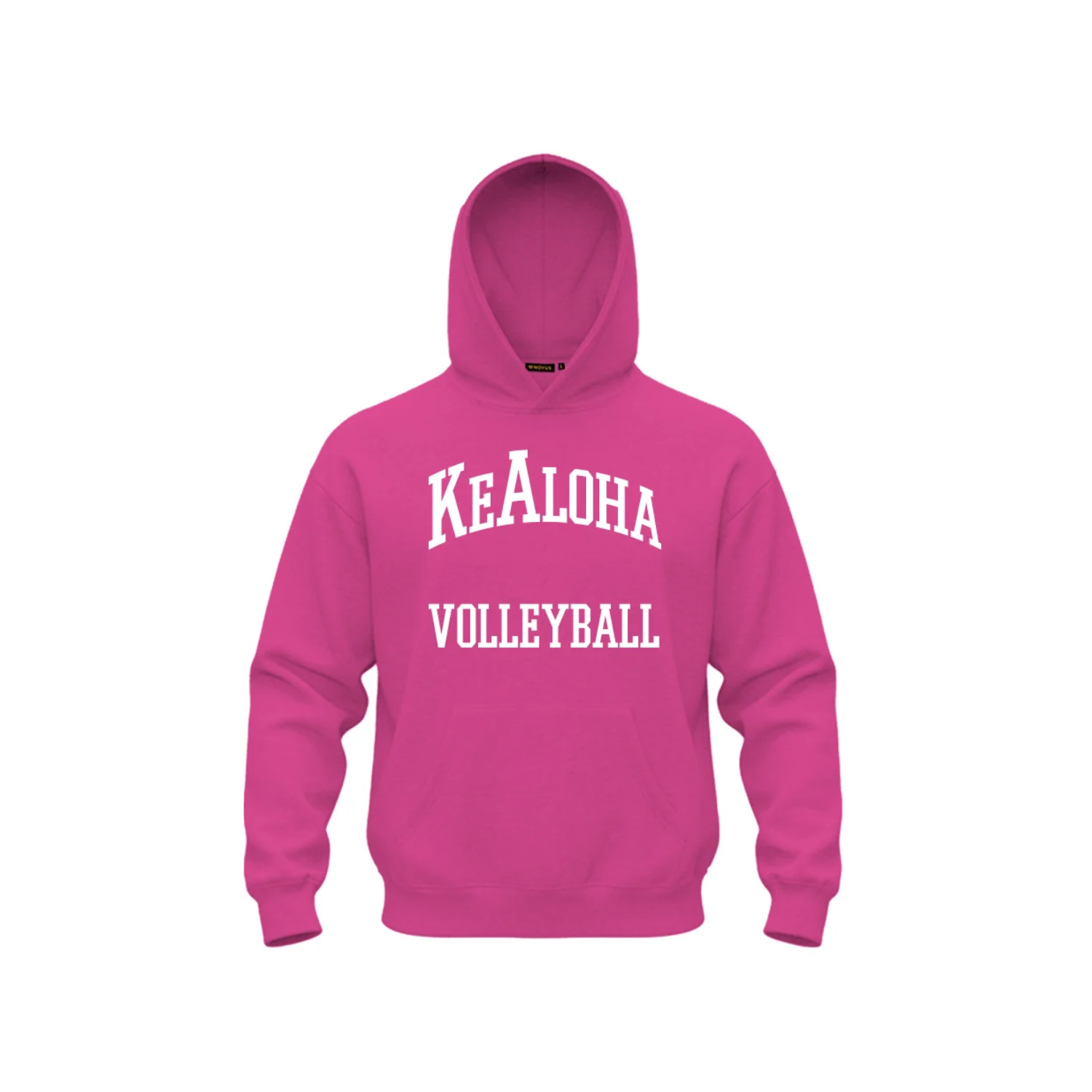 KEALOHA VOLLEYBALL GIRLS COTTON FLEECE HOODIE [PINK]