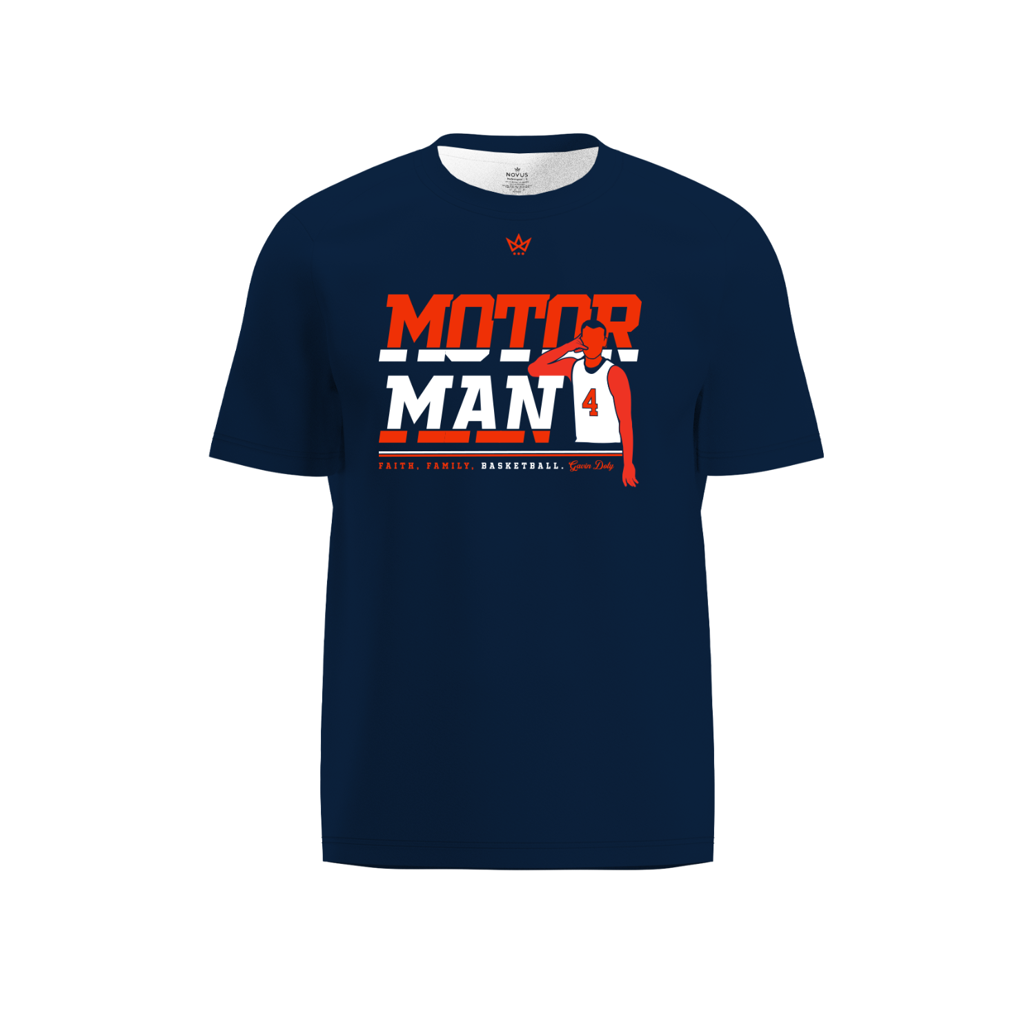 GAVIN DOTY "GD4" PERFORMANCE SS TEE [NAVY]