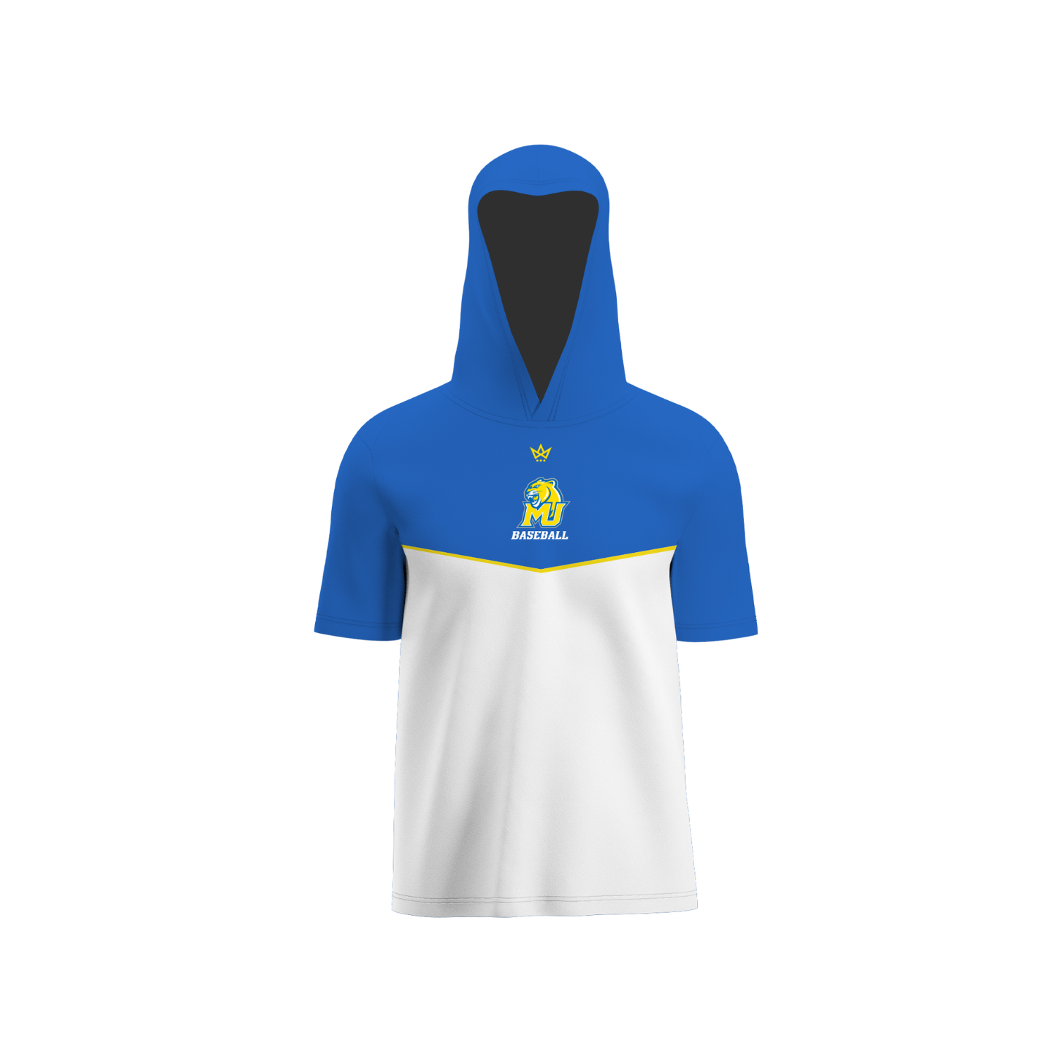 MISERICORDIA BASEBALL PERFORMANCE SS HOODIE [BLUE/WHITE]