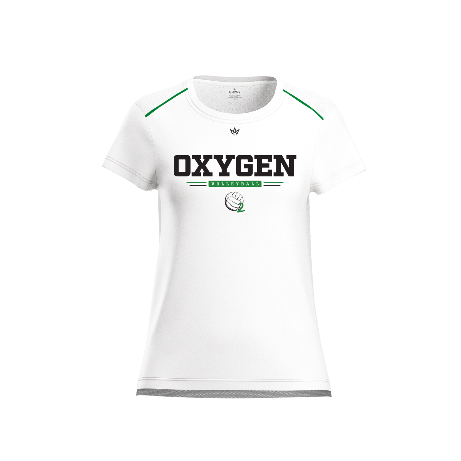 OXYGEN VOLLEYBALL CLUB WOMEN'S AURA TEE [WHITE]
