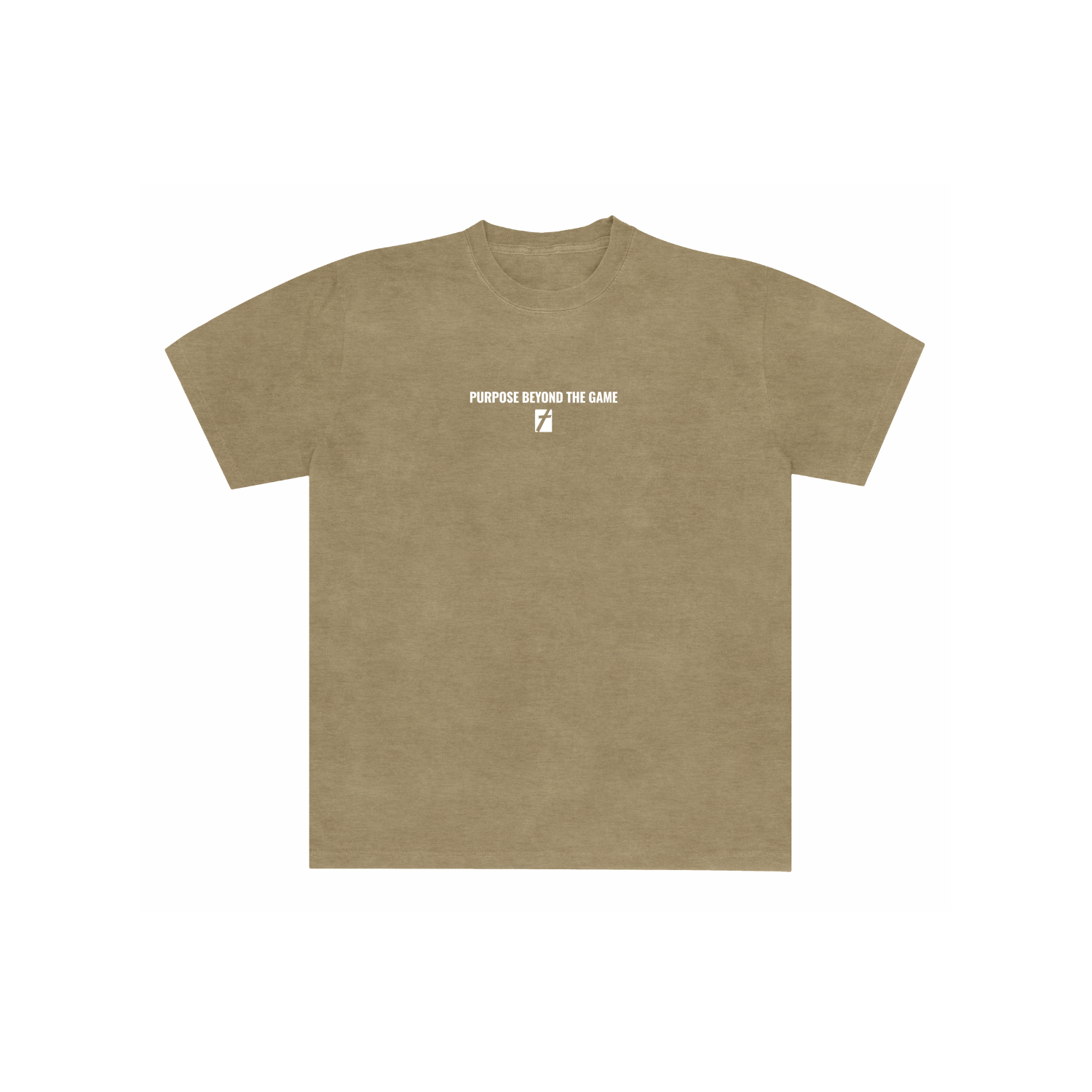 FOCUS - VARSITY CATHOLIC FALL '26 WASHED COTTON SS TEE - KHAKI