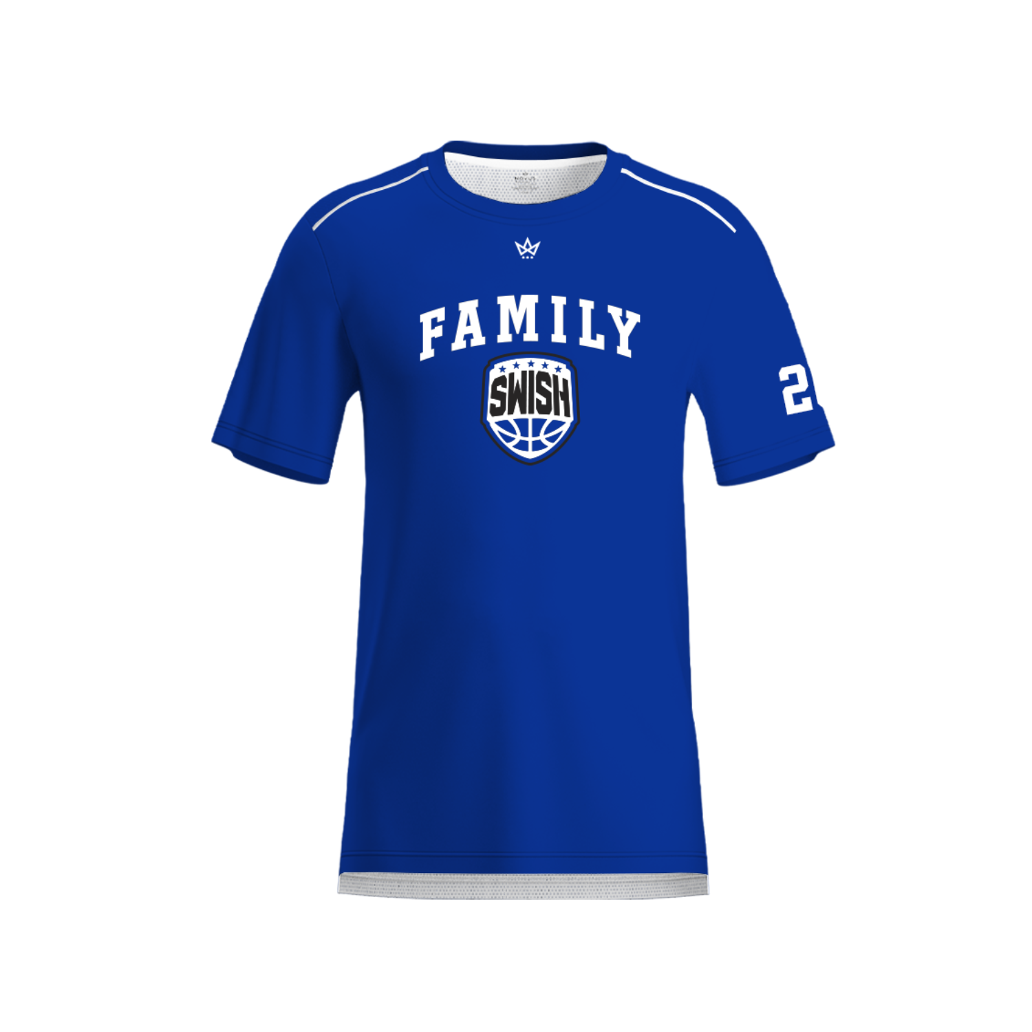 TEAM SWISH BASKETBALL/ ROSIE CARR AURA TEE [BLUE]