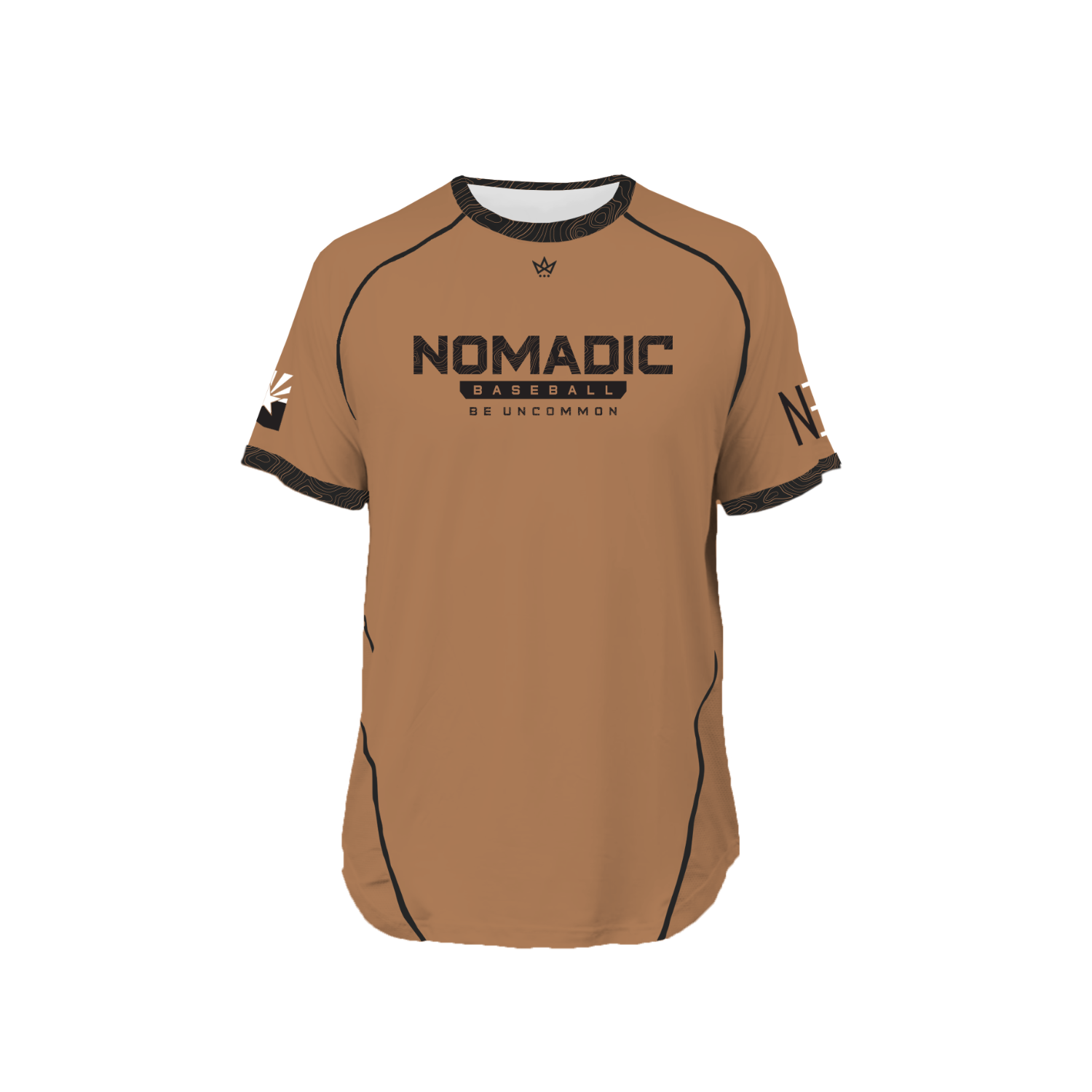 NOMADIC BASEBALL PRO VENTED SS TEE [BROWN]