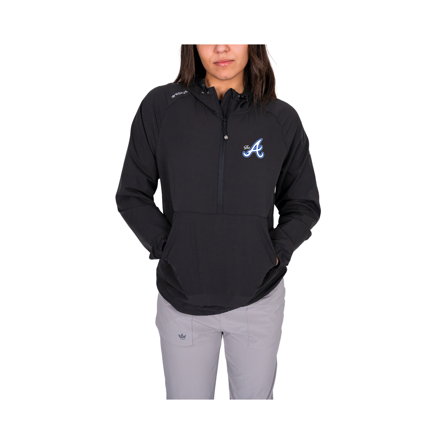 ALLSTARS ACADEMY BASEBALL WOMEN'S RESILIENT ANORAK - ONYX