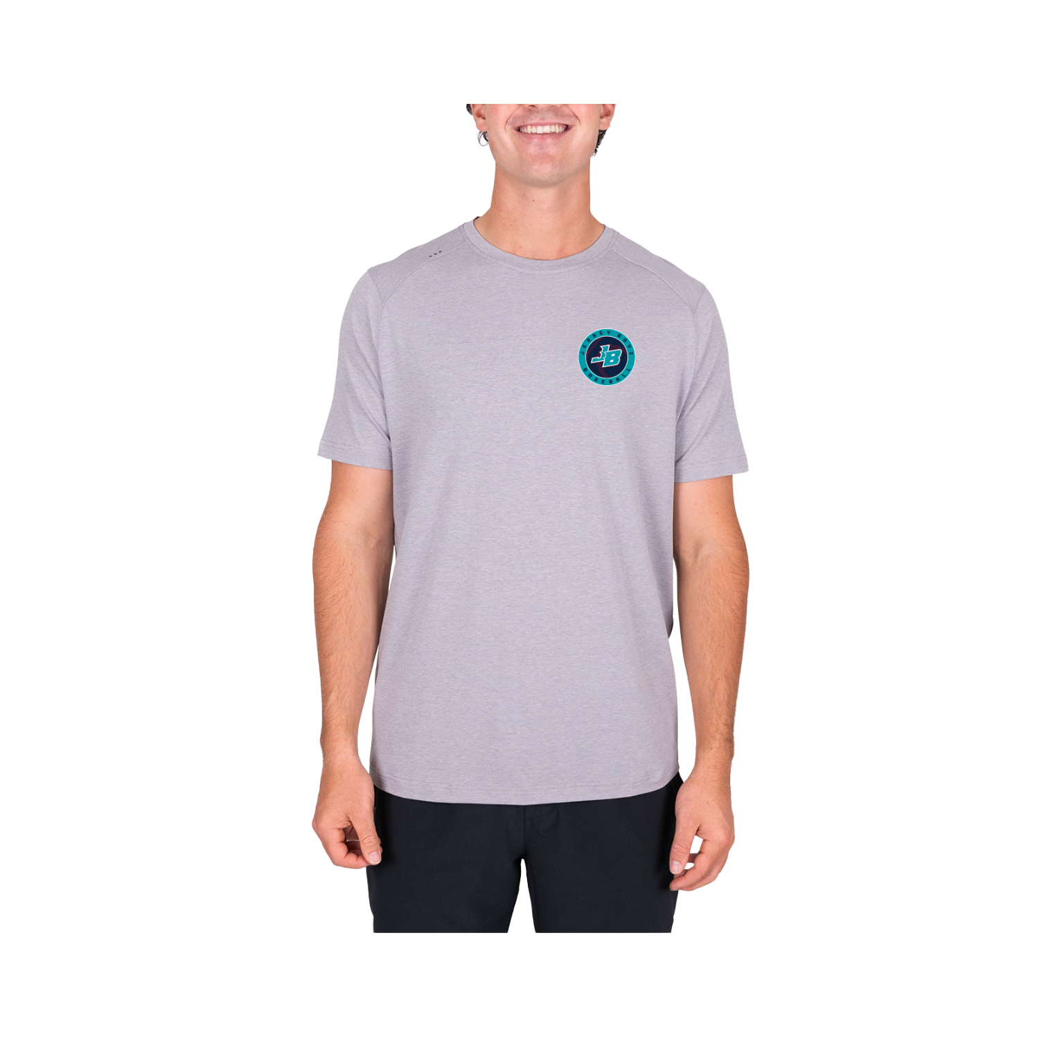 JERSEY BOYZ BASEBALL TRINITY SS TEE - HEATHER STERLING