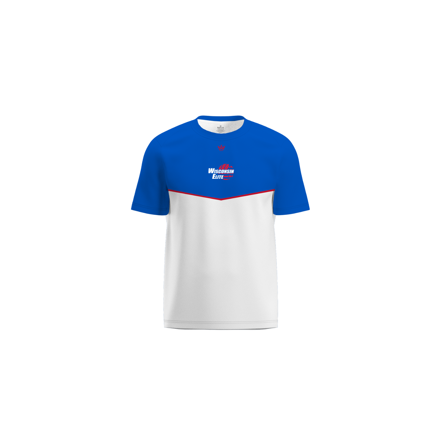 WISCONSIN ELITE VOLLEYBALL '25 PERFORMANCE SS TEE - BLUE