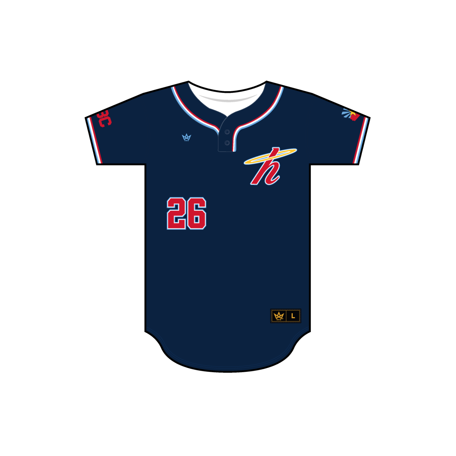 HALOS BASEBALL FALL '26 BASEBALL TWO BUTTON JERSEY
