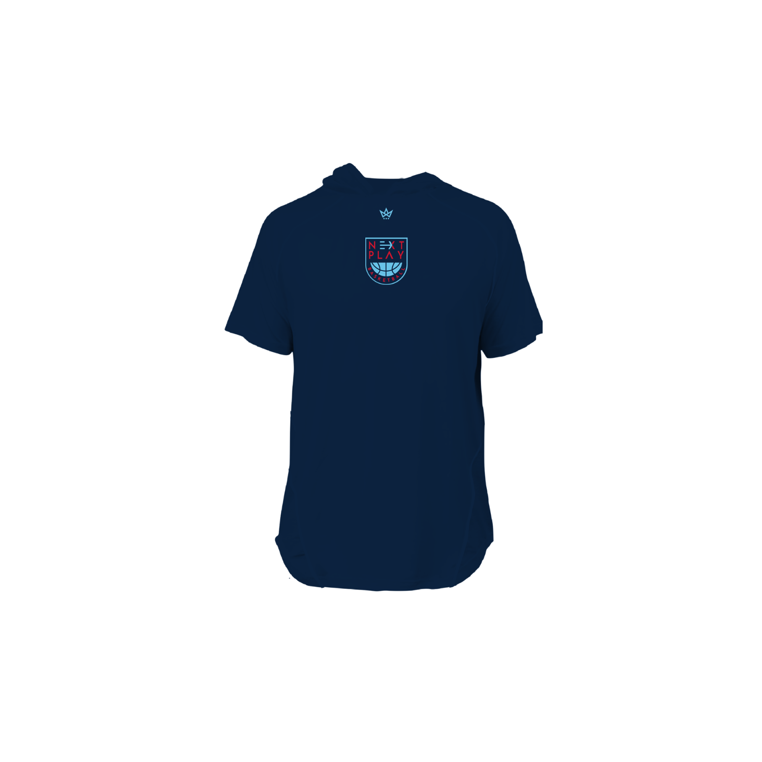 NEXT PLAY BASKETBALL '26 PRO VENTED SS HOODIE - NAVY