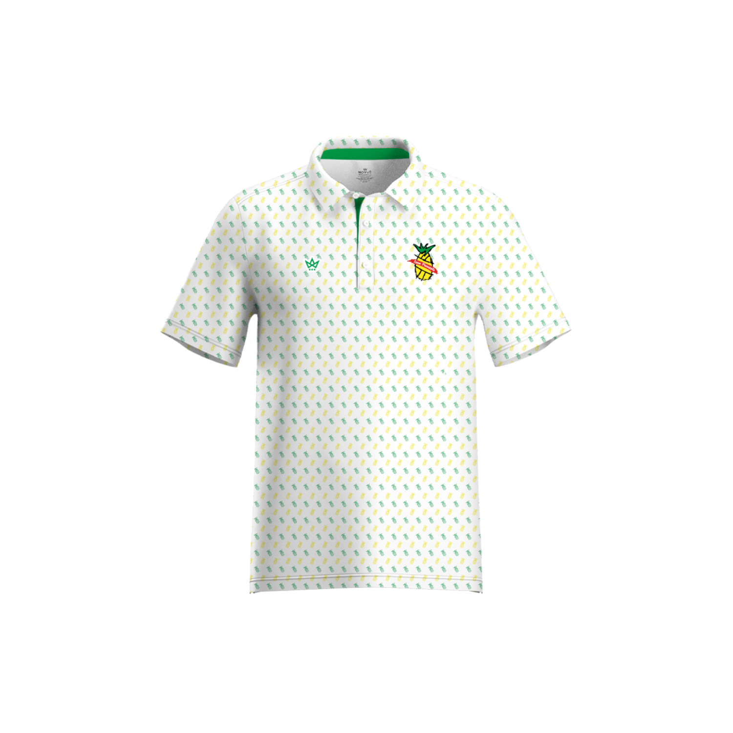 TEAM PINEAPPLE VBC COACH POLOS SUB PERFORMANCE POLO - WHITE