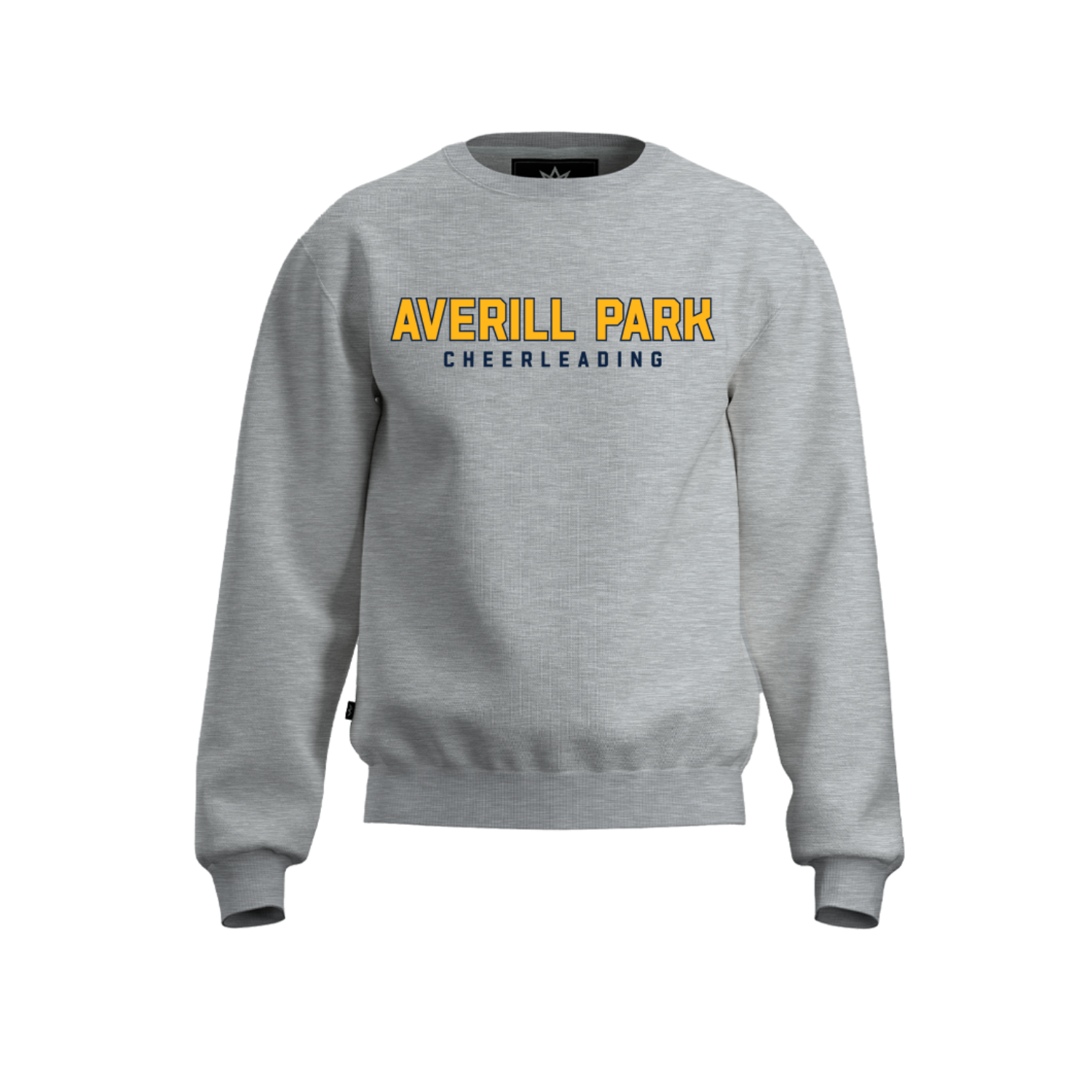 AVERILL PARK WARRIORS POP WARNER TACKLE TWILL CREWNECK - GREY CHEERLEADING