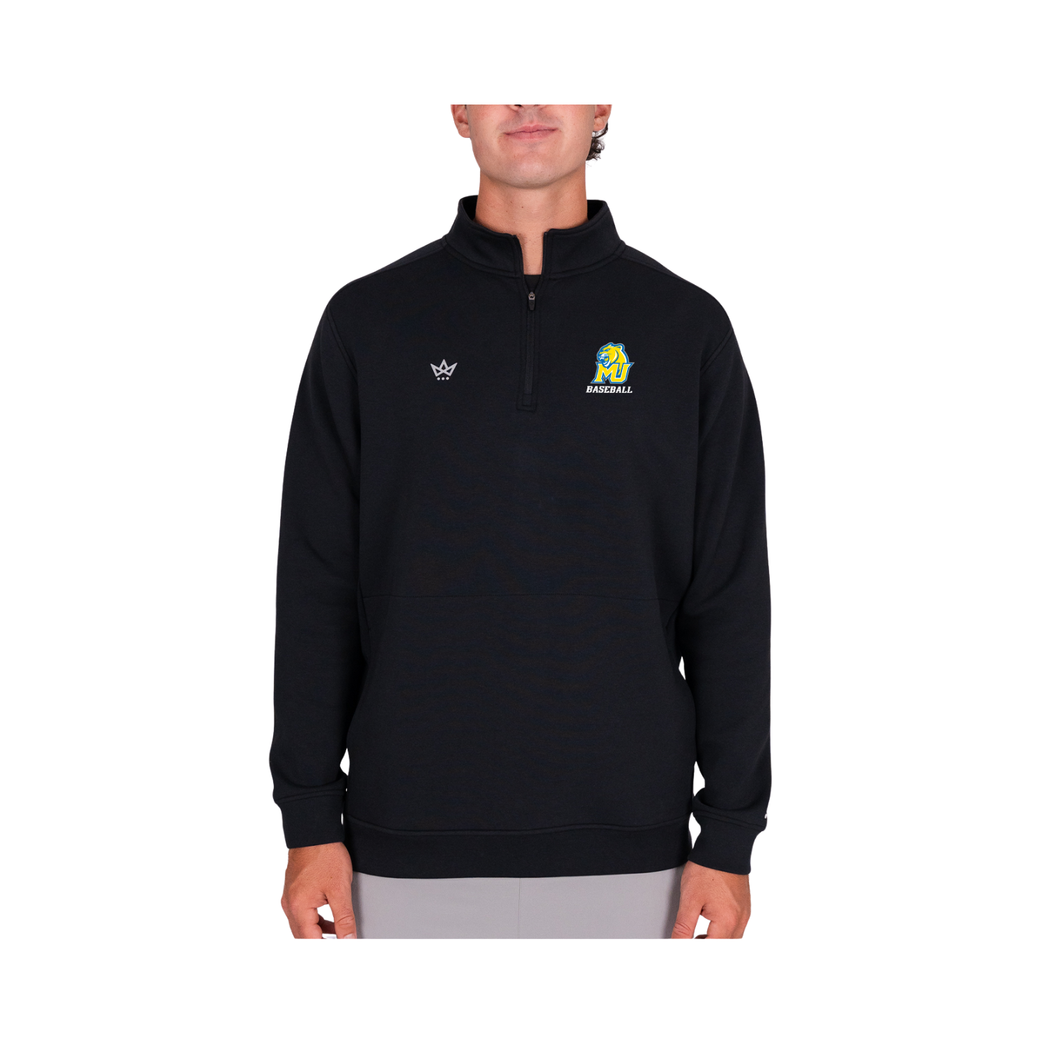 MISERICORDIA BASEBALL ROYALKNIT QUARTER-ZIP - ONYX