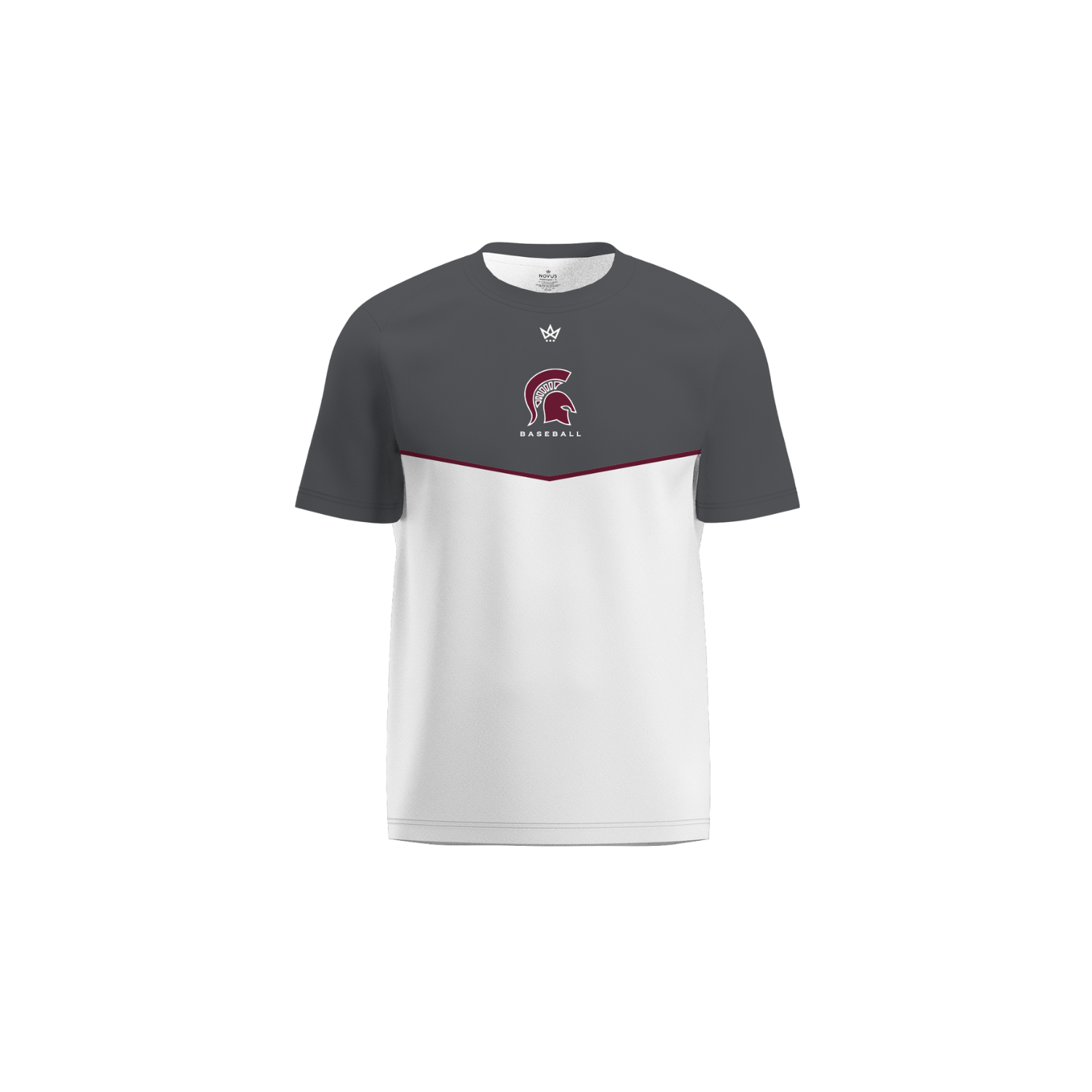 BHBL TRAVEL BASEBALL '26 PERFORMANCE SS TEE - GREY