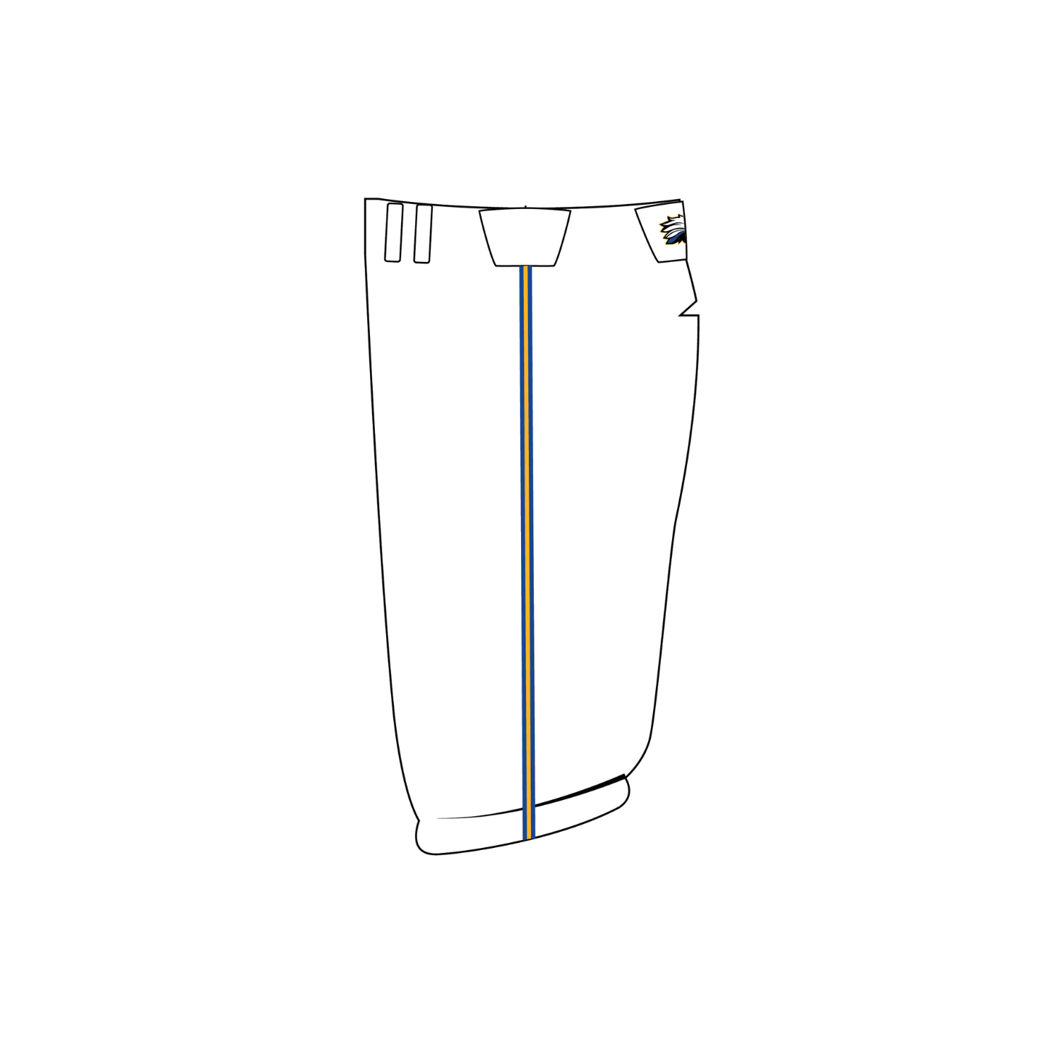 NORTH BRUNSWICK BASEBALL BASEBALL KNICKERS - WHITE