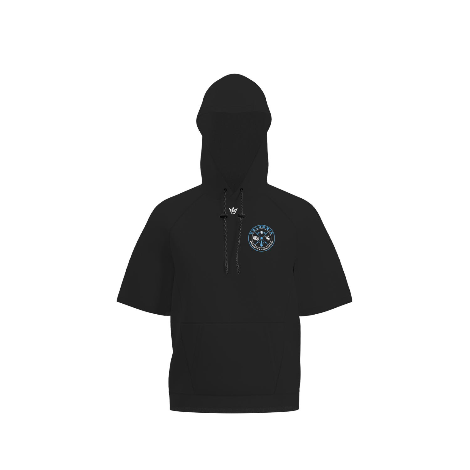 COLUMBIA STRENGTH & CONDITIONING SUB PERFORMANCE FLEECE SS HOODIE [BLACK]