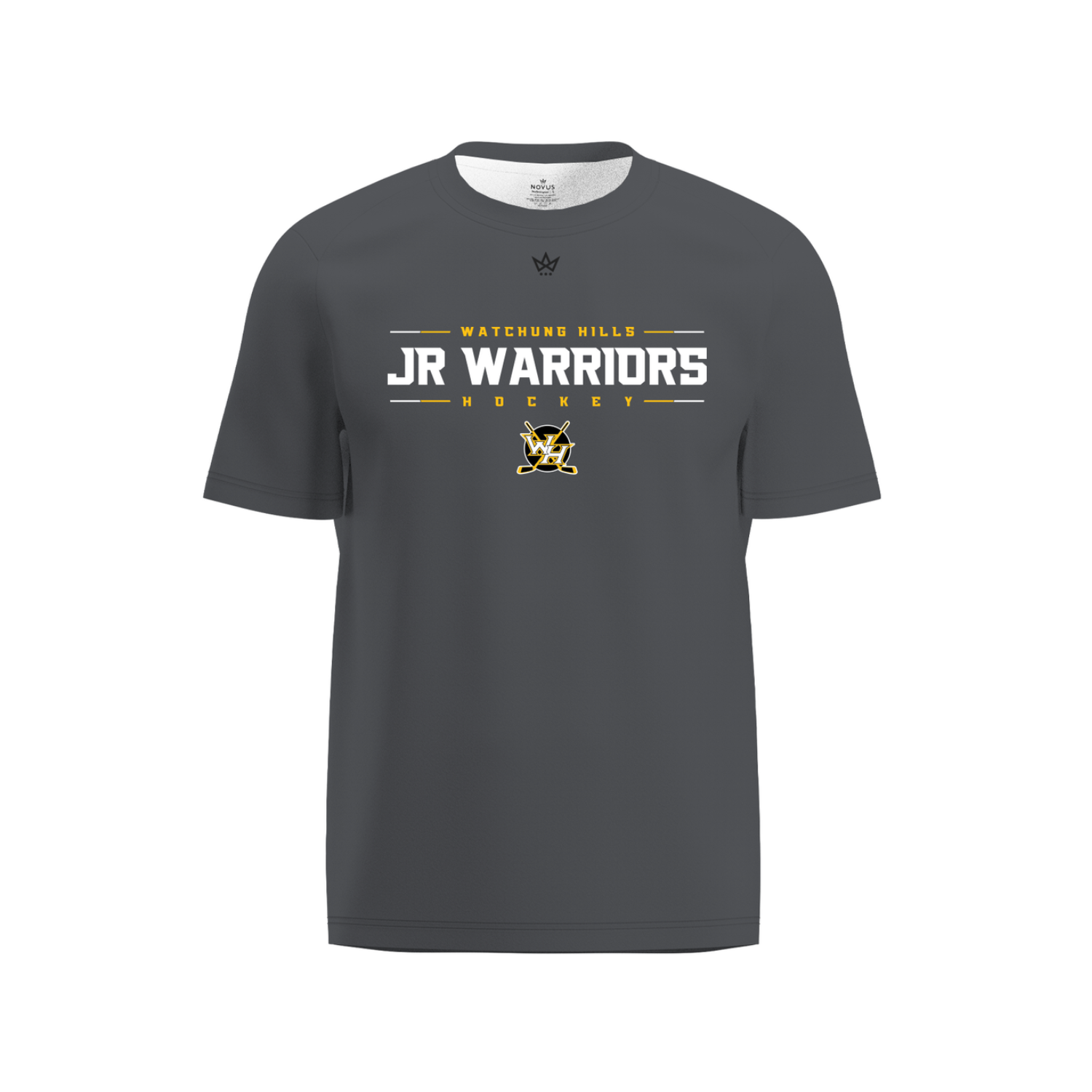 WATCHUNG HILLS JUNIOR WARRIORS HOCKEY HOLIDAY STORE '26 PERFORMANCE SS TEE [GRAY]