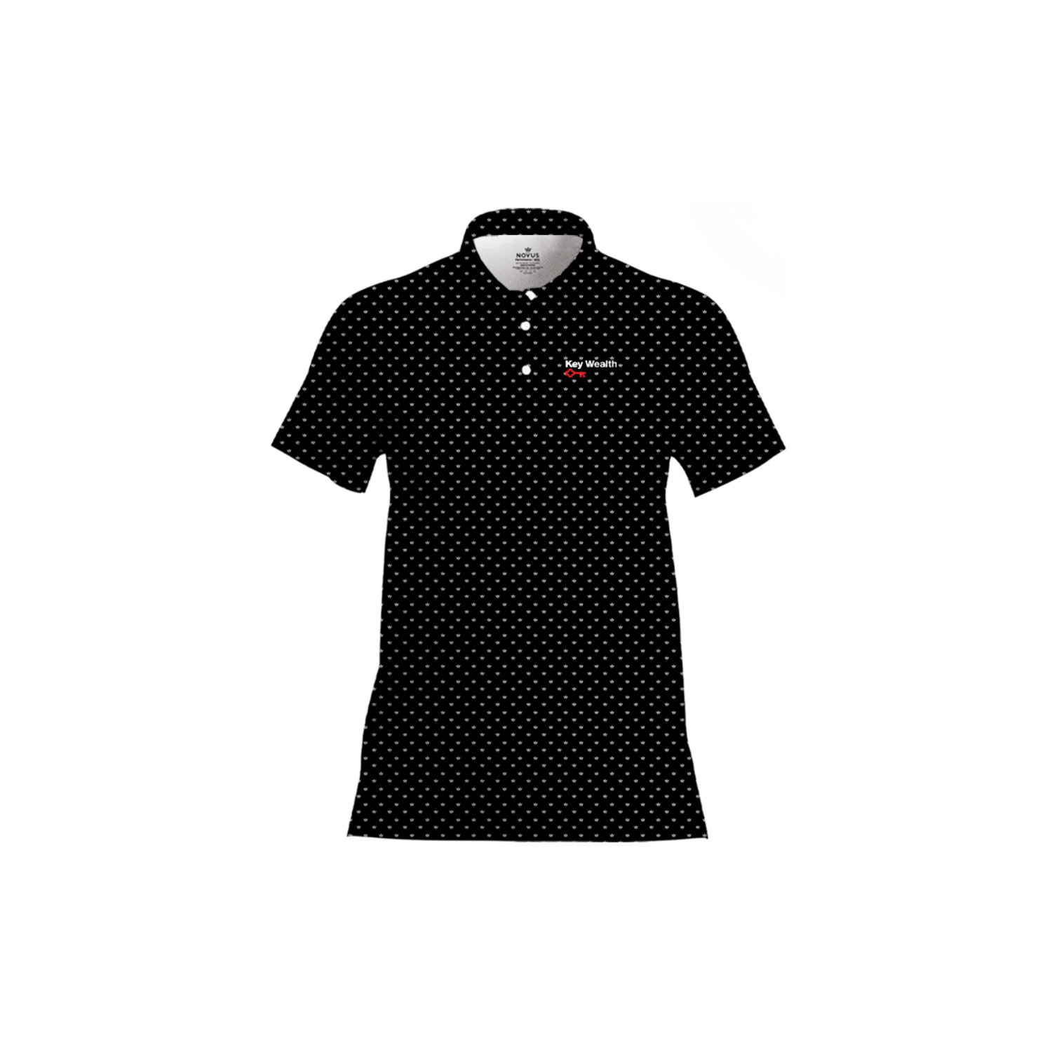 KEY BANK INVESTMENTS WOMEN'S SUB PERFORMANCE POLO - BLACK