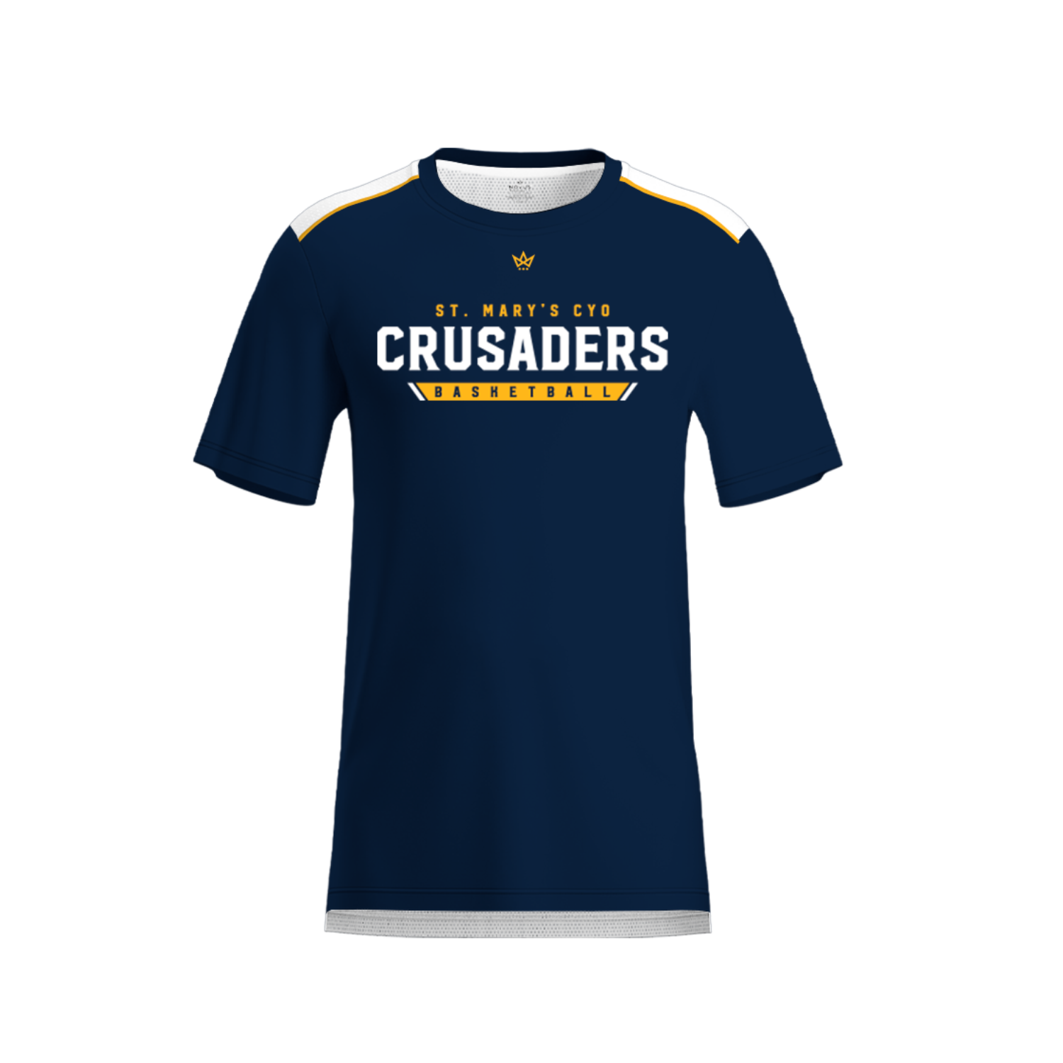 ST. MARY'S CYO AURA TEE [NAVY/WHITE]