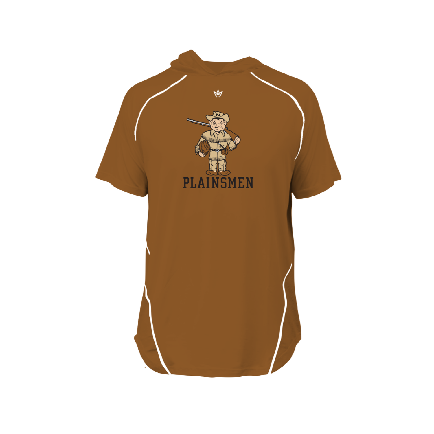 NJC BASEBALL PRO VENTED SS HOODIE [BROWN]