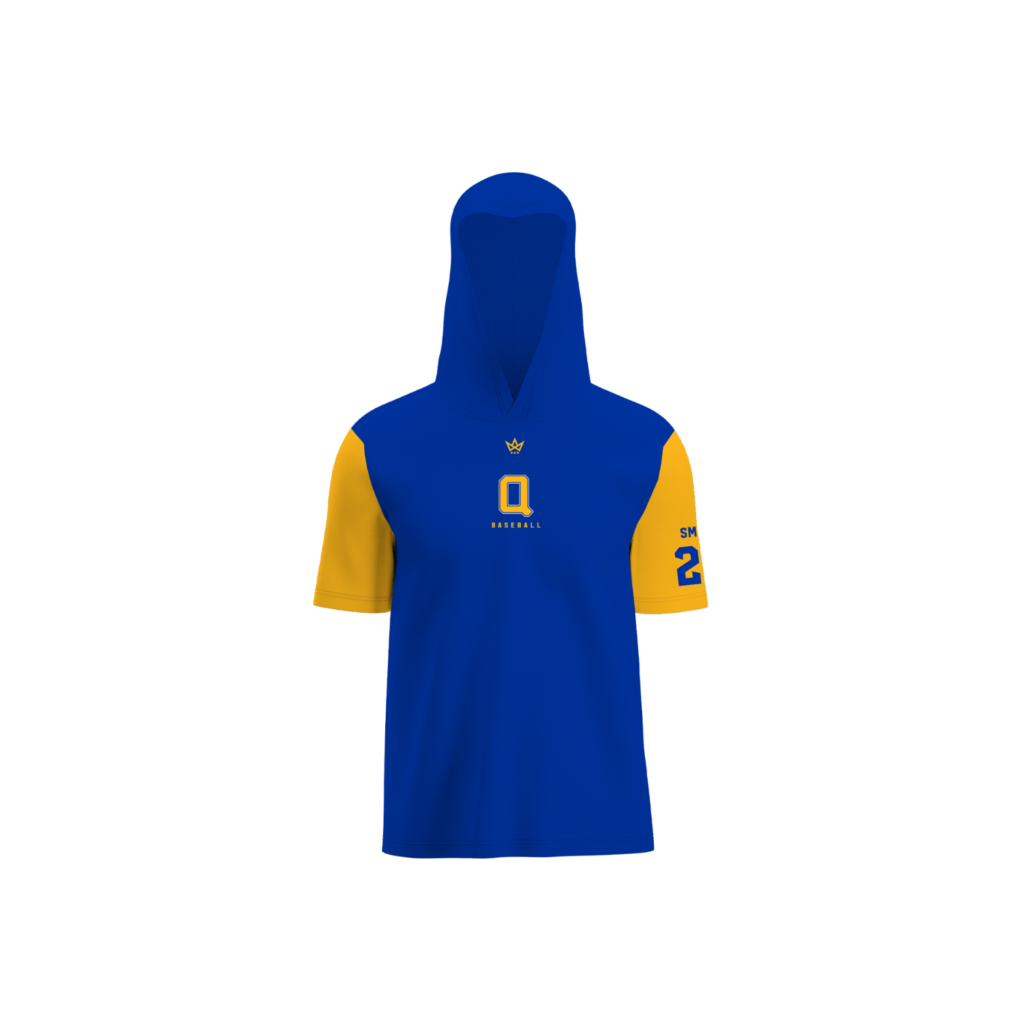 QUEENSBURY YOUTH BASEBALL & SOFTBALL PERFORMANCE SS HOODIE - BASEBALL