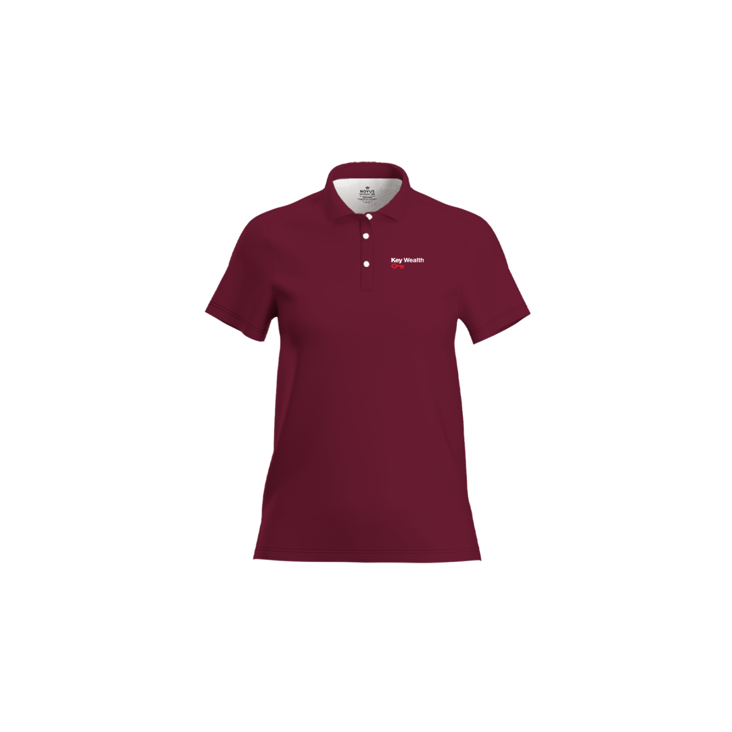 KEY BANK INVESTMENTS WOMEN'S SUB PERFORMANCE POLO - MAROON