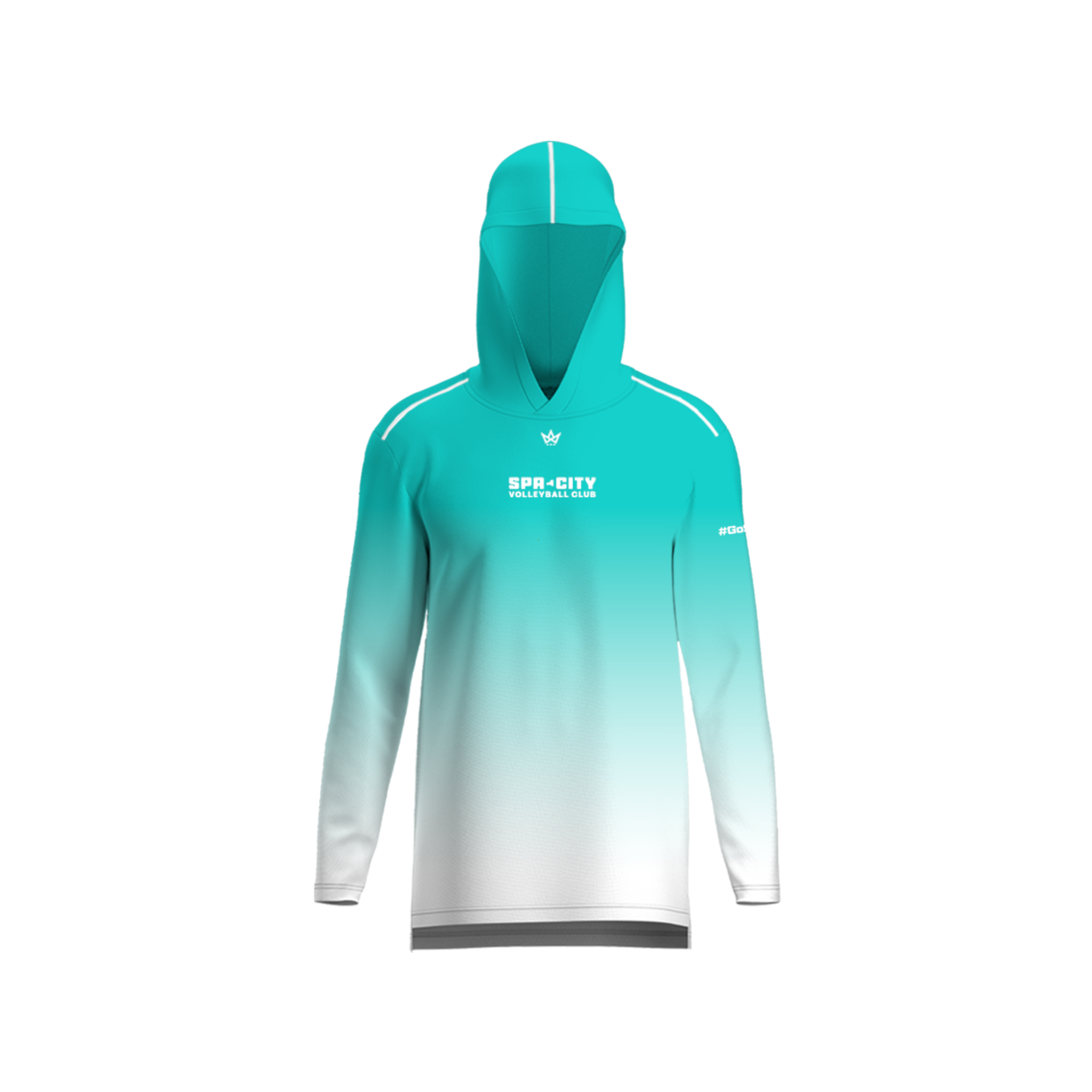 SPA CITY '26 AURA LS HOODIE [TEAL GRADIENT]