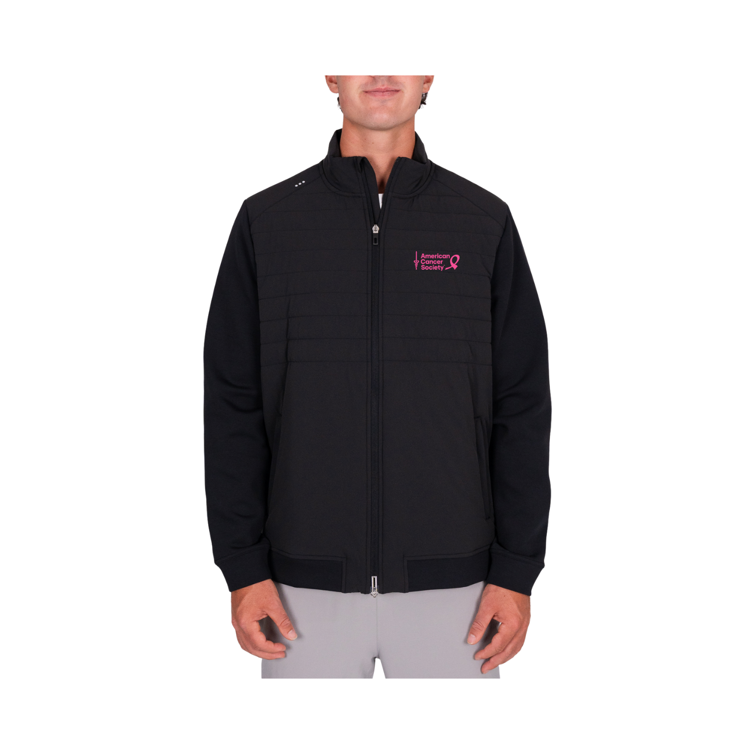 AMERICAN CANCER SOCIETY ROYALKNIT HYBRID JACKET - ONYX