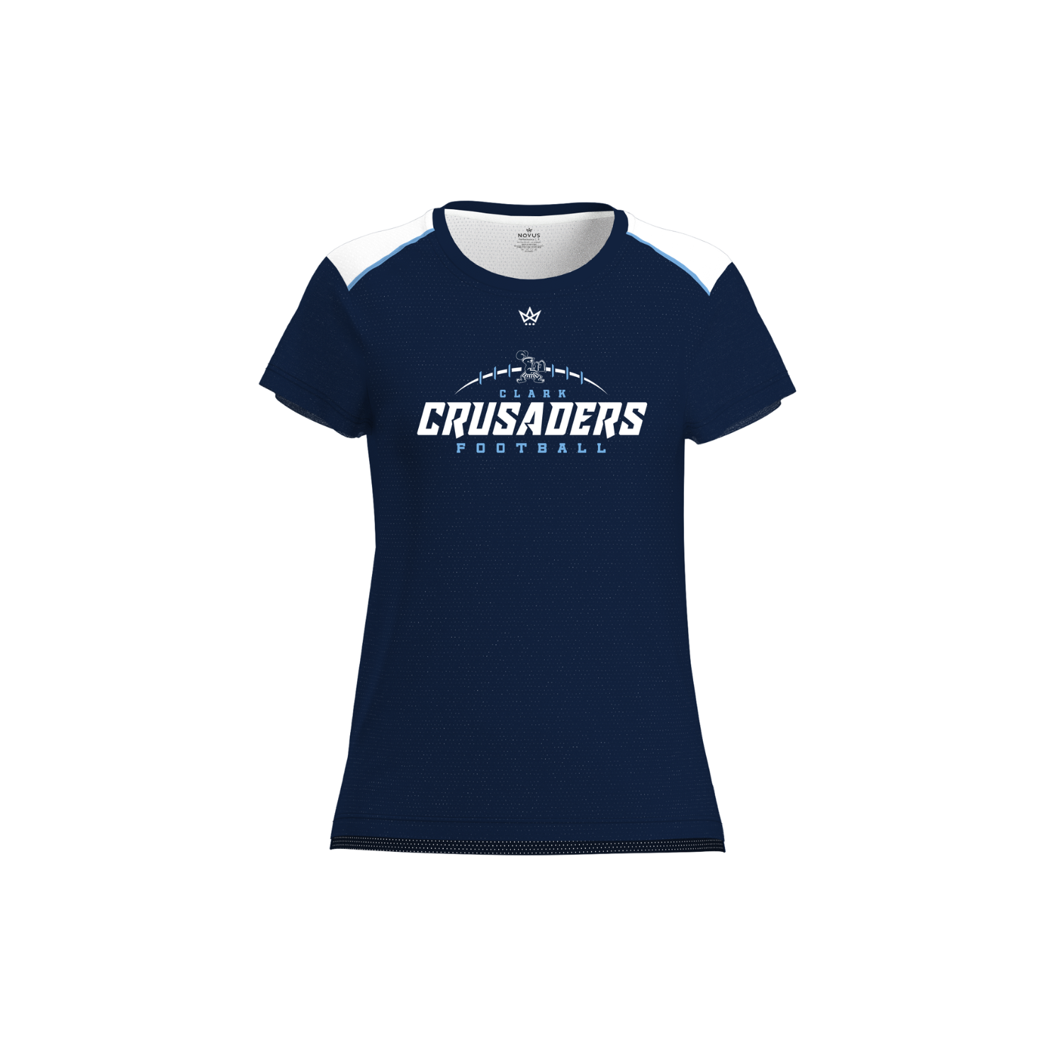 CLARK CRUSADERS FOOTBALL WOMEN'S AURA TEE