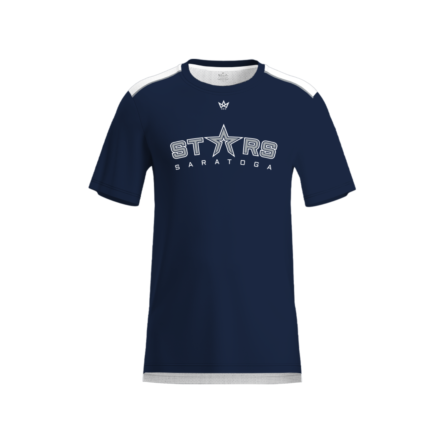SARATOGA STARS AURA TEE [BLUE/WHITE]