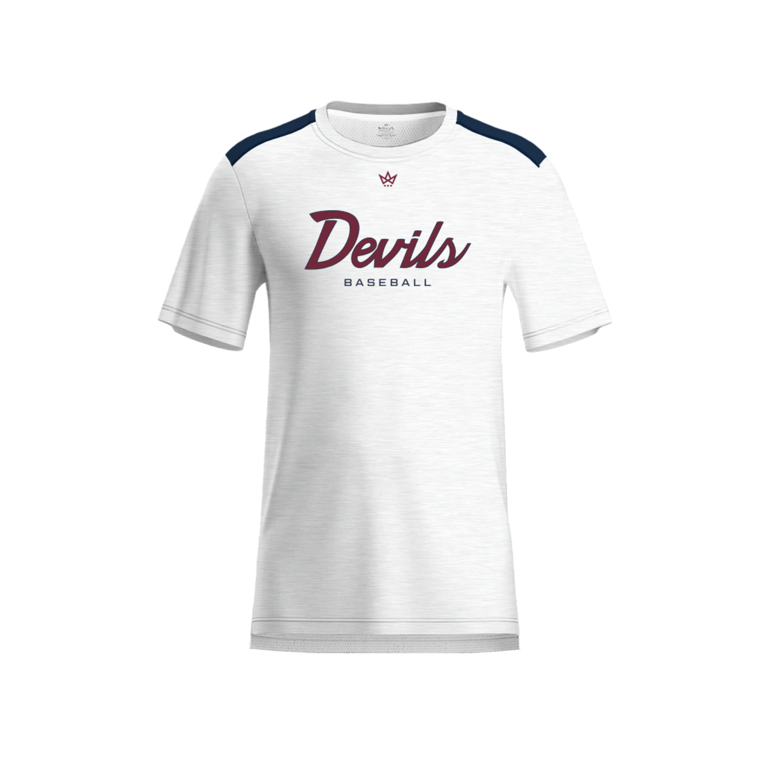 FDU BASEBALL AURA TEE [WHITE/NAVY]
