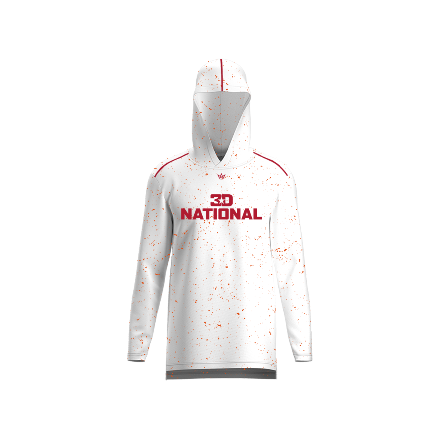3D NATIONAL LACROSSE CRAB CAKE AURA LS HOODIE