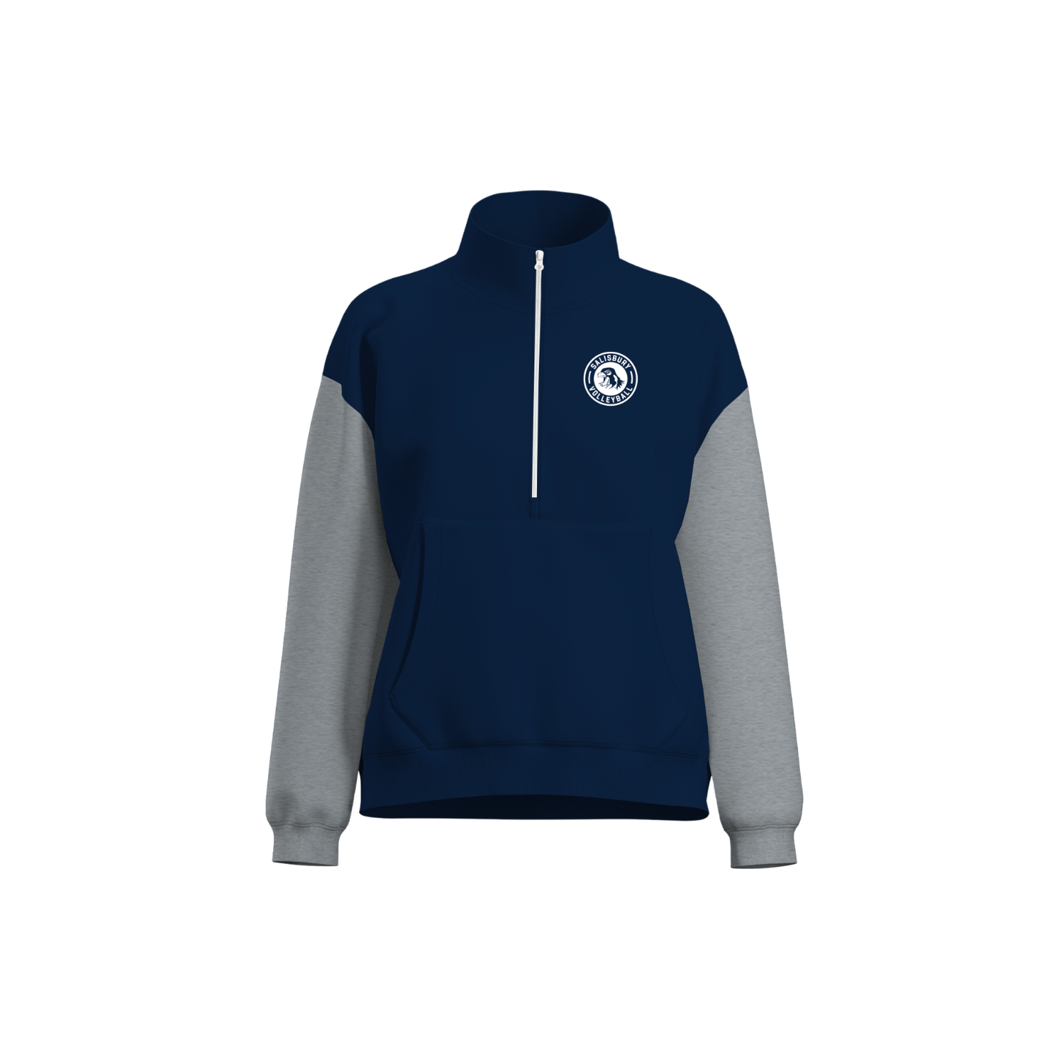 SALISBURY VOLLEYBALL WOMEN'S COTTON FLEECE HALF-ZIP
