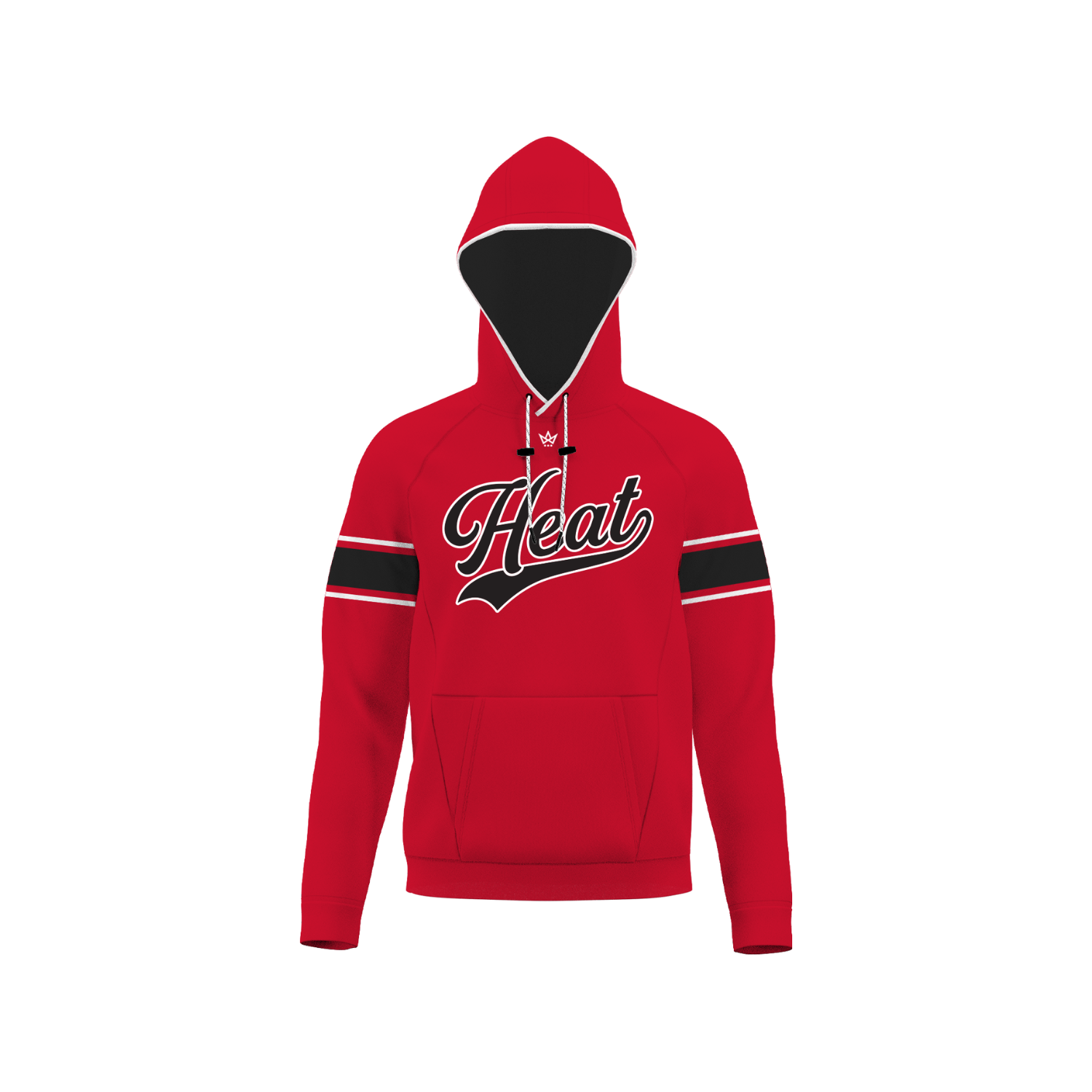 THE CAGE HEAT BASEBALL & SOFTBALL SUB PERFORMANCE FLEECE HOODIE [RED]