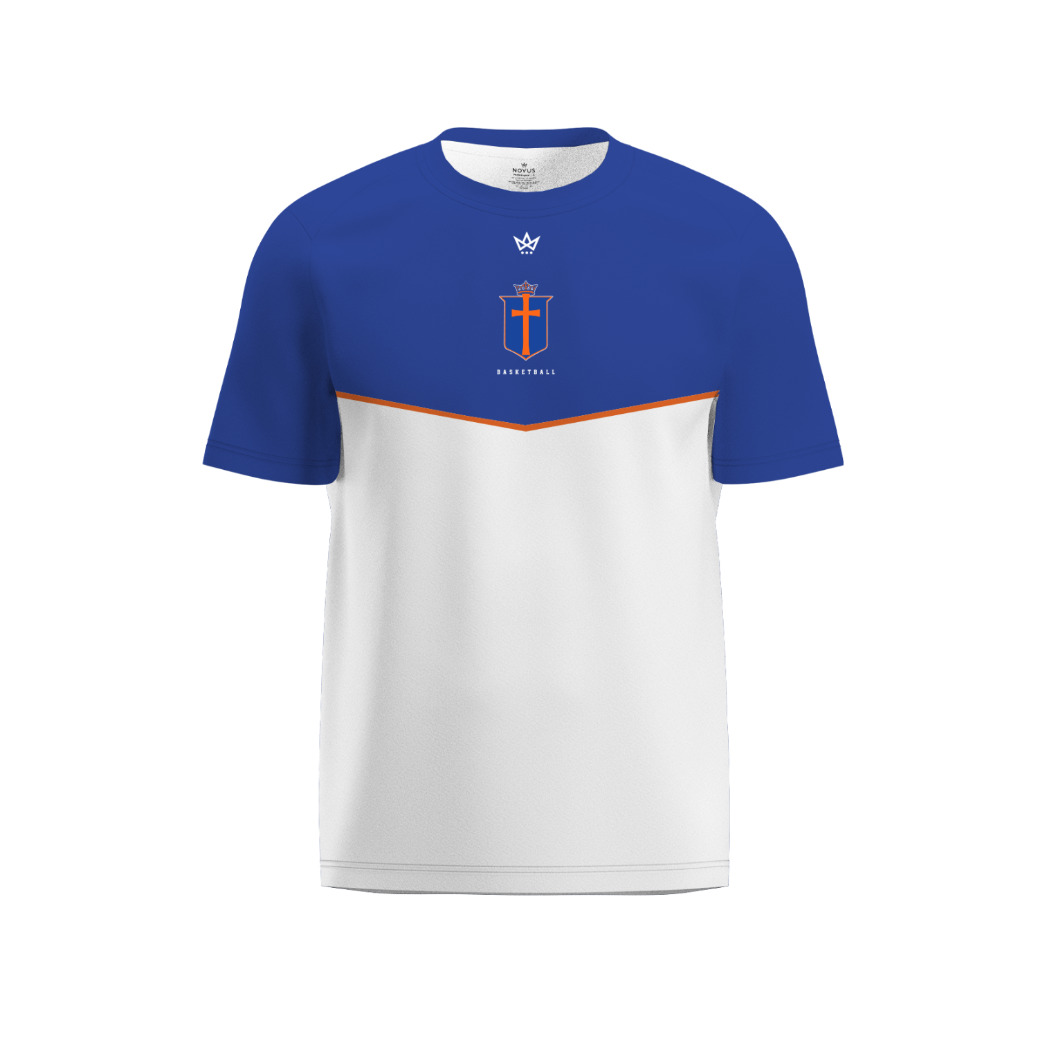 ST. CLEMENT'S PERFORMANCE SS TEE [WHITE/BLUE]