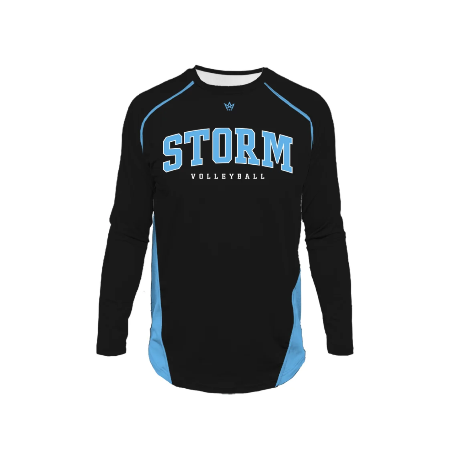 STORM VOLLEYBALL CLUB PRO VENTED LS - BLACK/BLUE