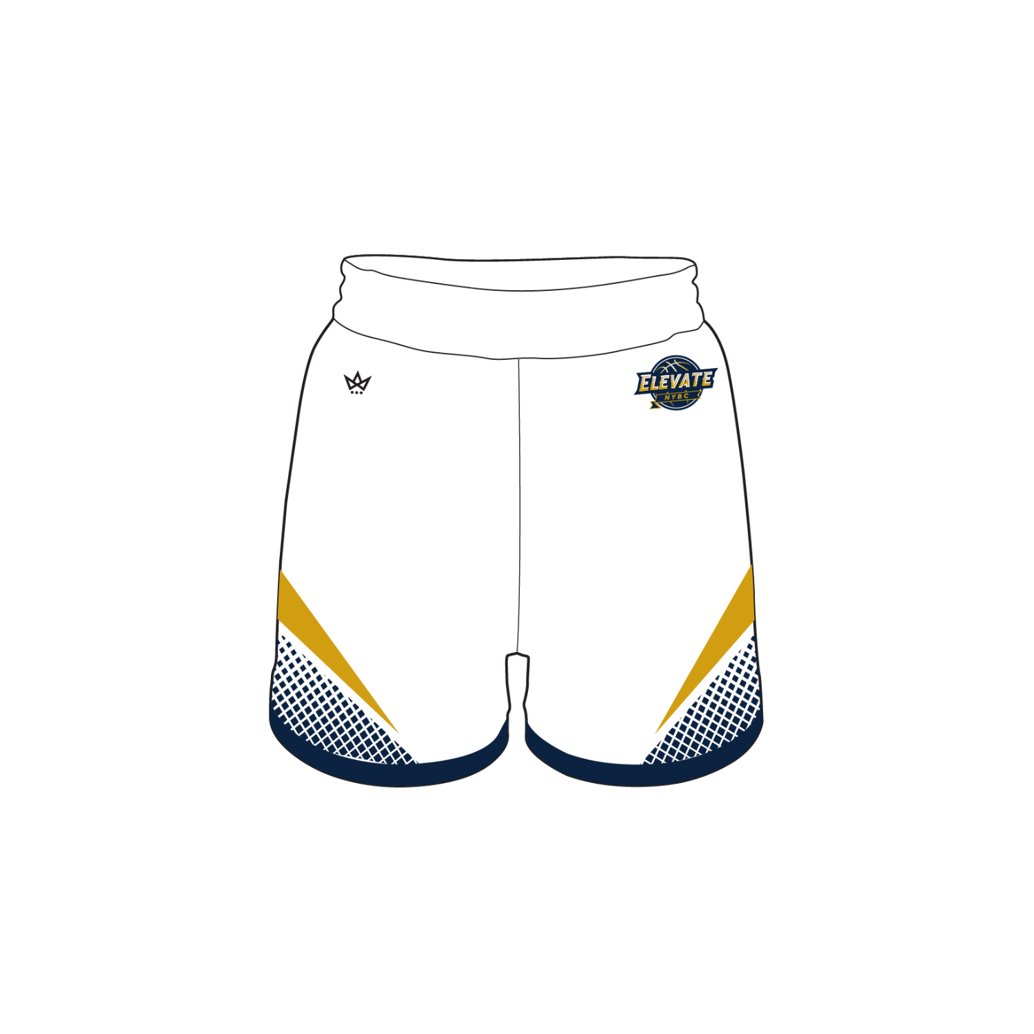 ELEVATE BASKETBALL 2026 WOMEN'S BASKETBALL VENTUS GAME SHORT - WHITE