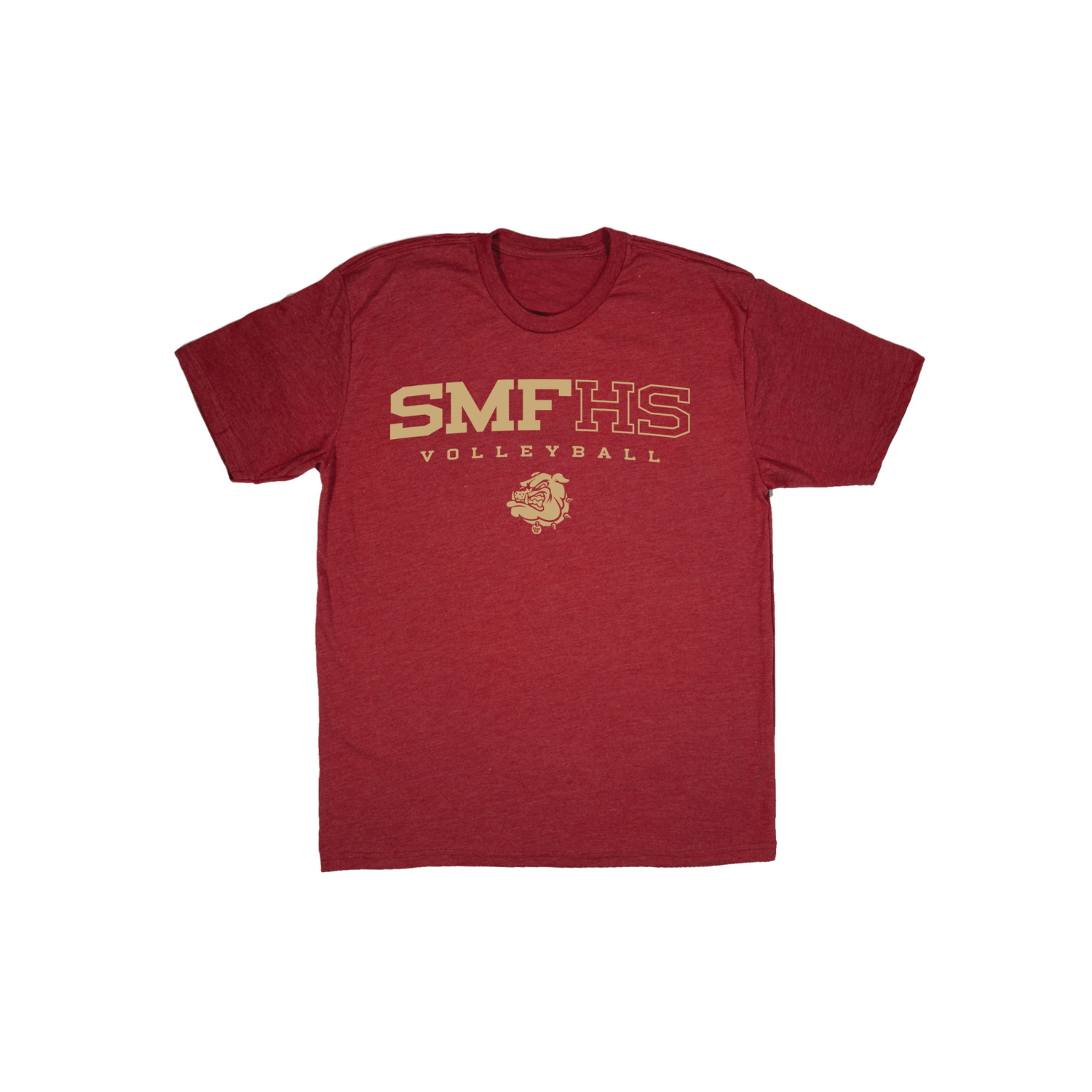 SMF GIRLS VOLLEYBALL '26 BASIC COTTON SS TEE - MAROON