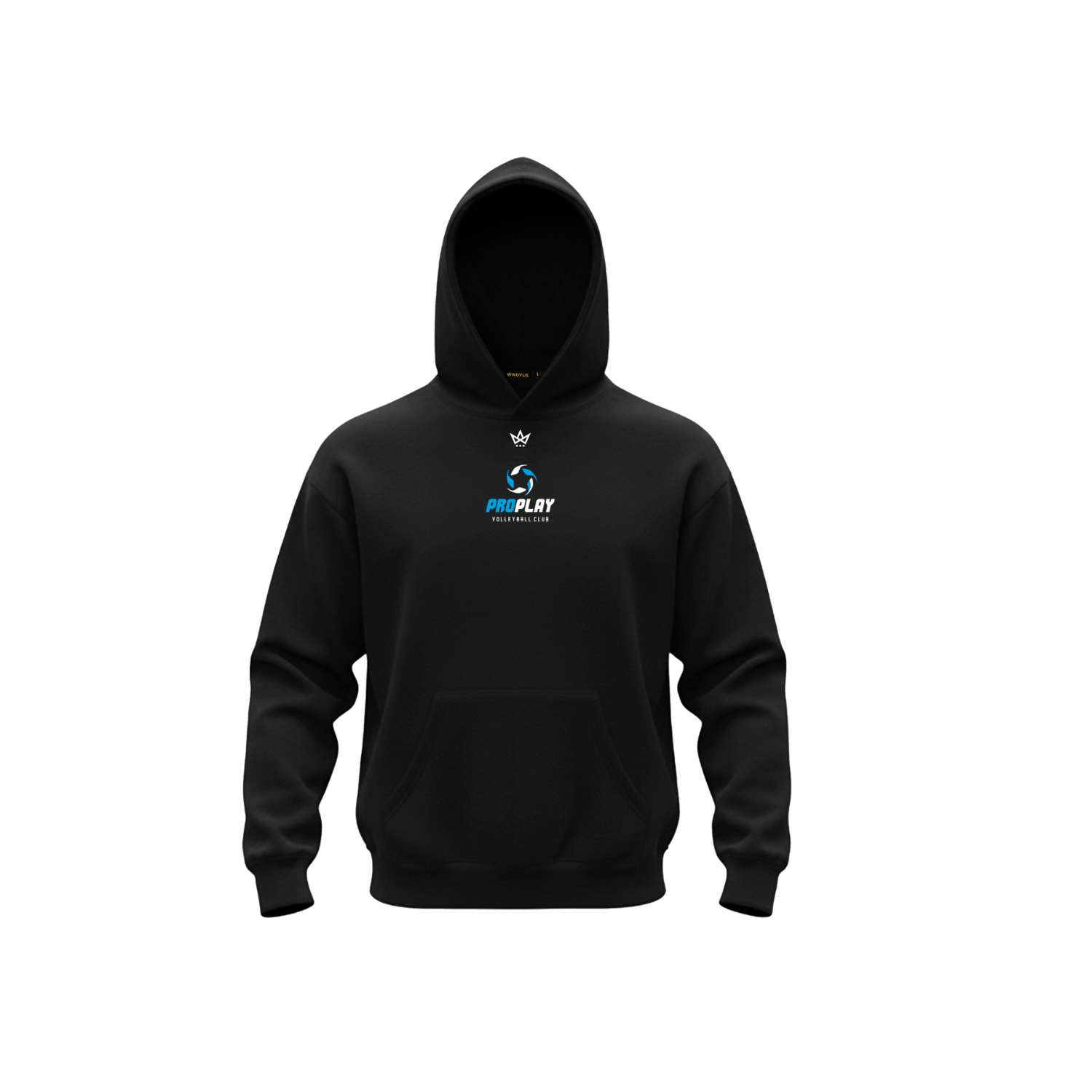 PROPLAY VOLLEYBALL COACH COTTON FLEECE HOODIE [BLACK]