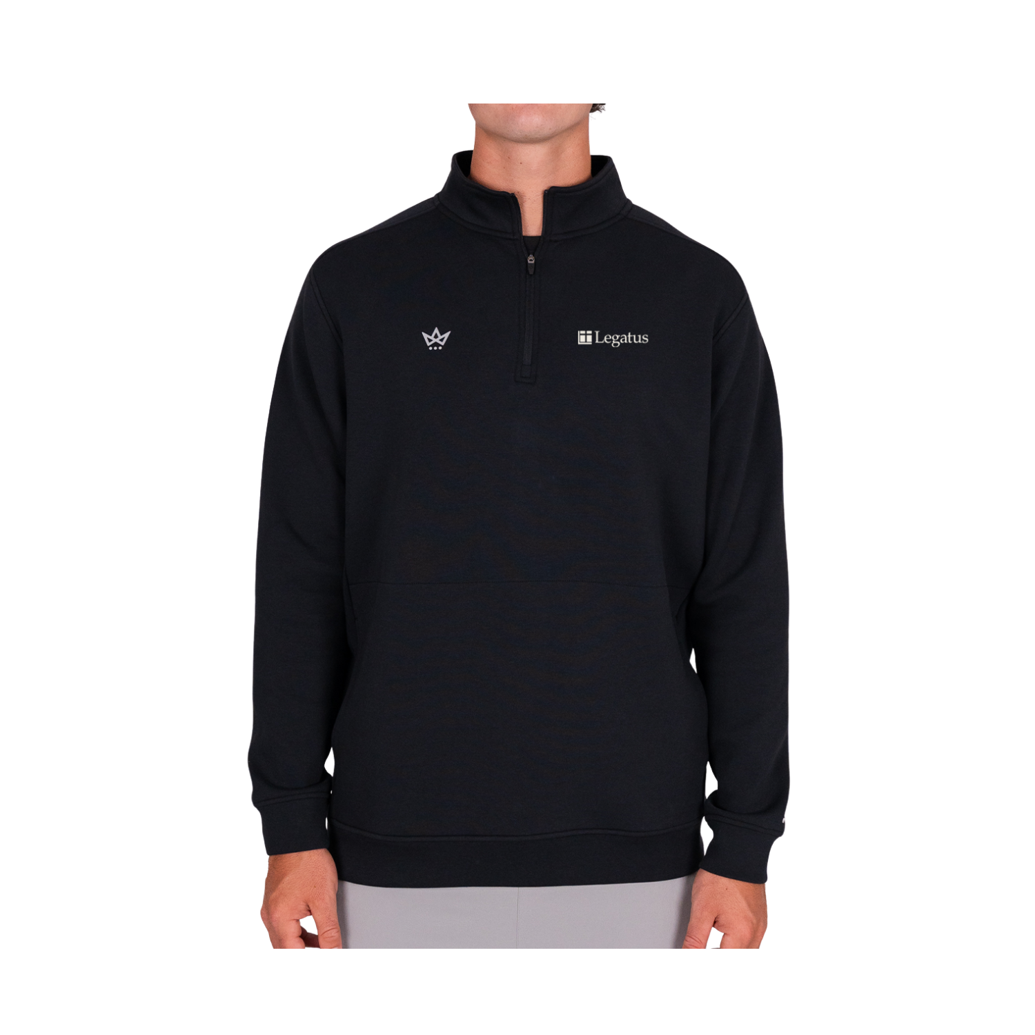 LEGATUS FALL '26 ROYALKNIT QUARTER-ZIP - ONYX