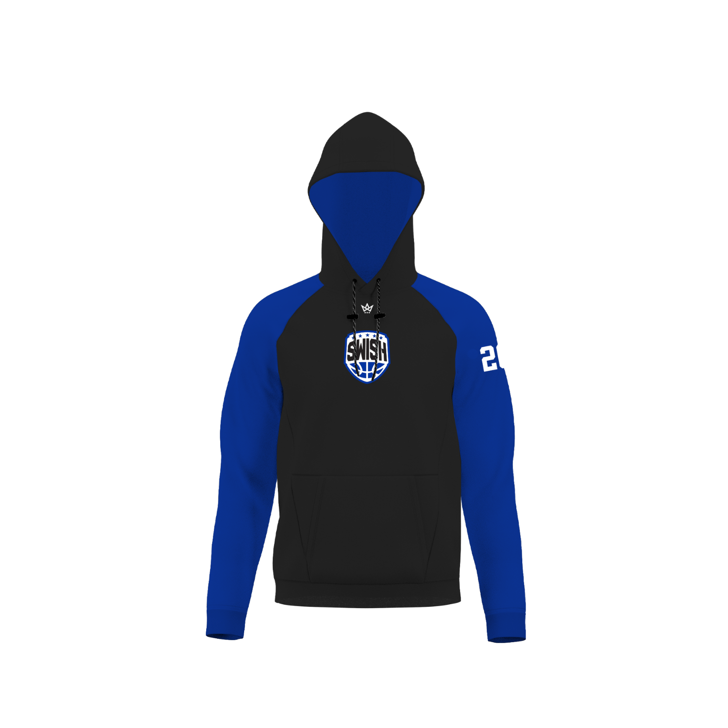 TEAM SWISH BASKETBALL/ ROSIE CARR SUB PERFORMANCE FLEECE HOODIE [BLACK/BLUE]