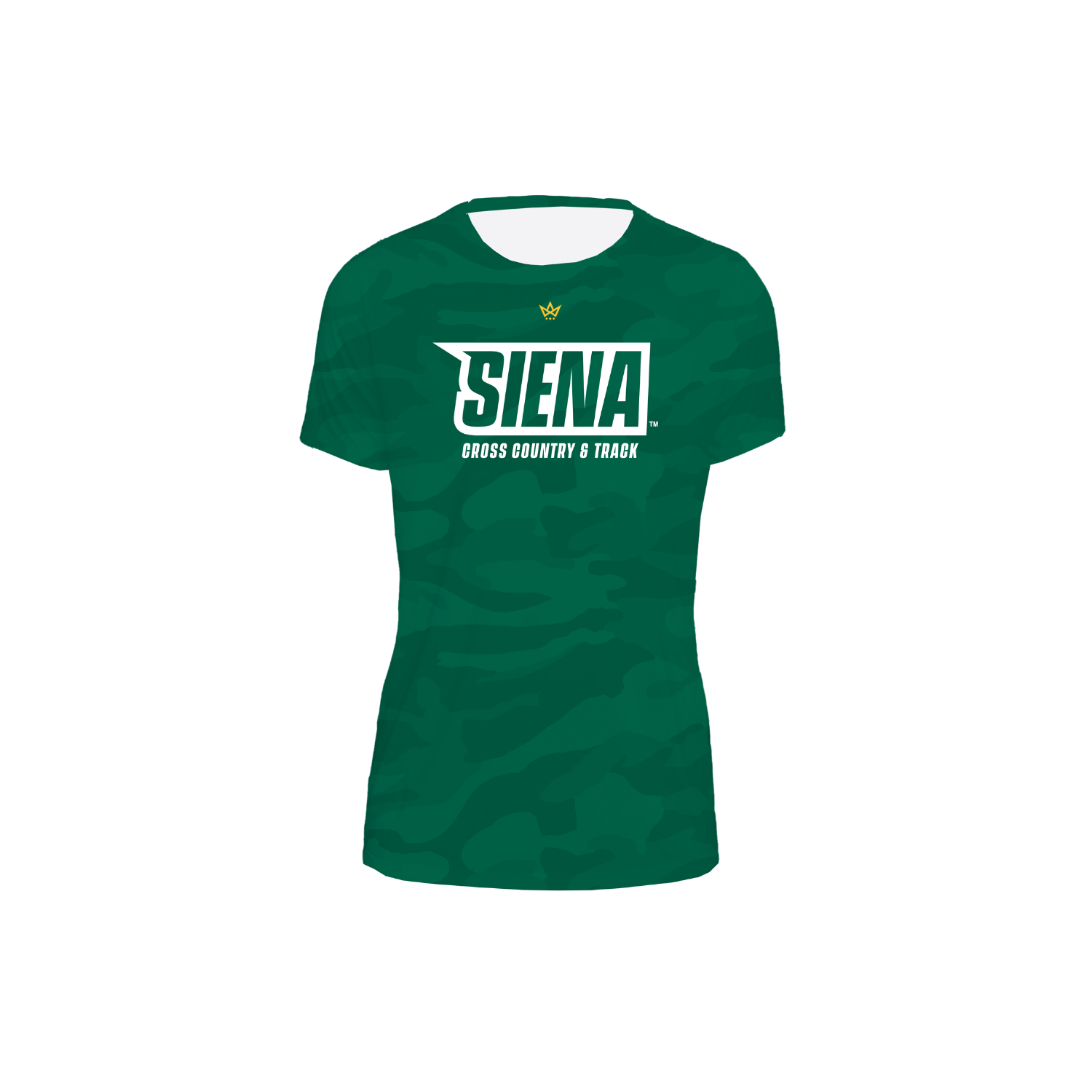 SIENA UNIVERSITY CROSS COUNTRY & TRACK WOMEN'S PERFORMANCE SS TEE - CAMO