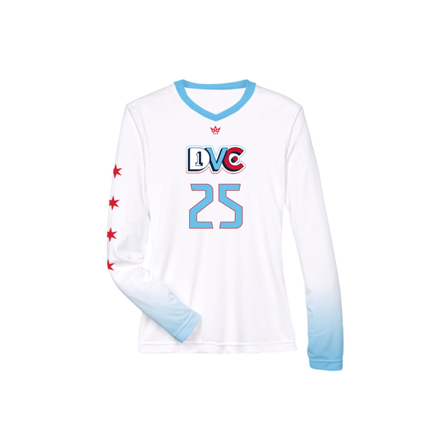 DRIVE VOLLEYBALL CLUB WOMEN'S VOLLEYBALL LS V-NECK JERSEY