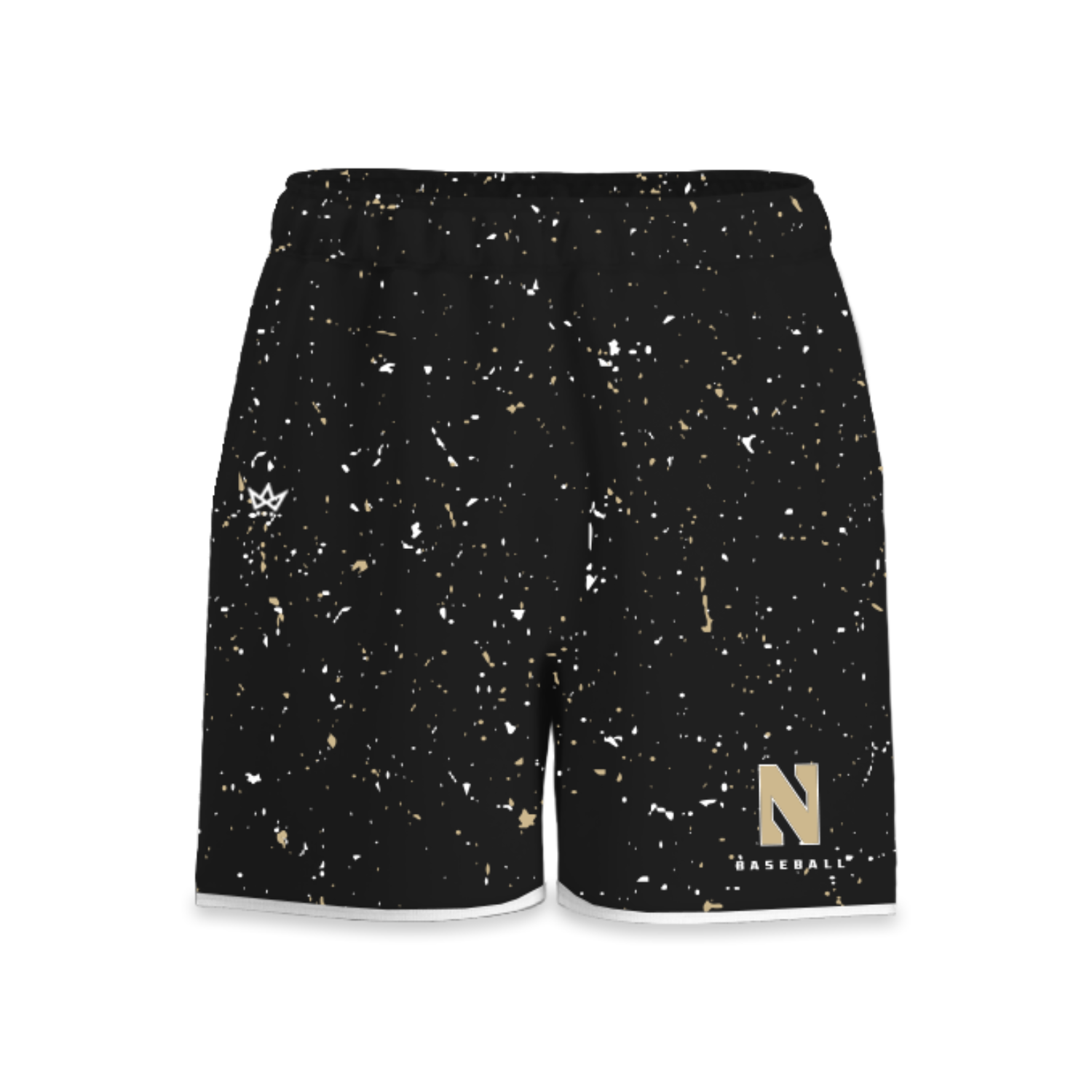 GRAYSLAKE NORTH HS BASEBALL SUB ASCENSION SHORTS [BLACK SPLATTER]