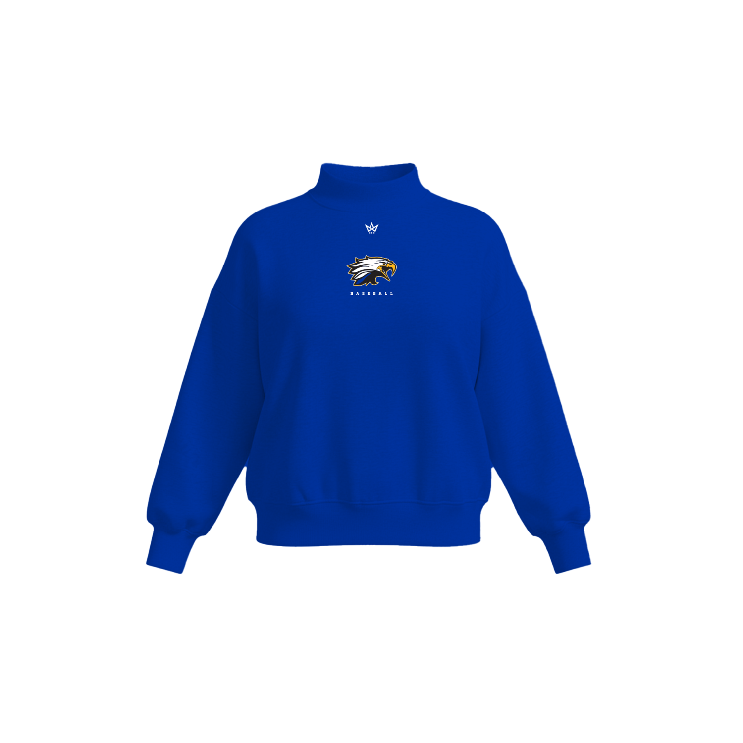 NORTH BRUNSWICK BASEBALL WOMEN'S COTTON FLEECE MOCKNECK