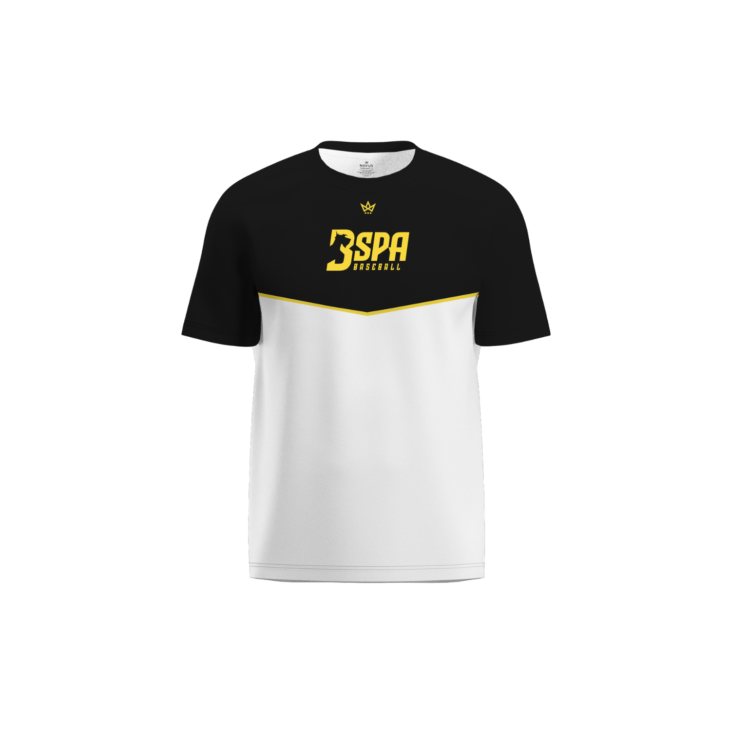 BALLSTON SPA BASEBALL PERFORMANCE SS TEE - BLACK