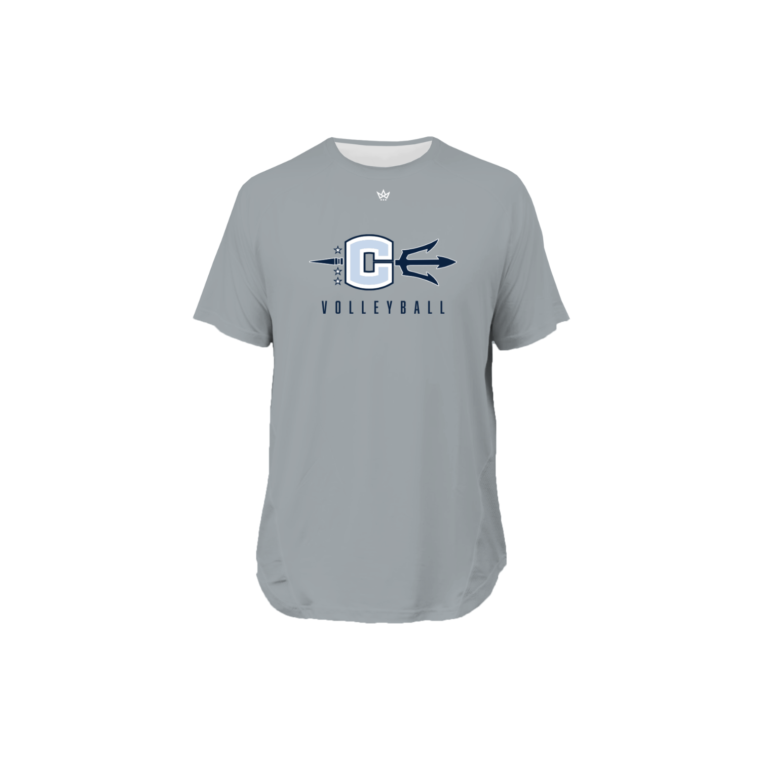 COLUMBIA HS VOLLEYBALL '26 PRO VENTED SS TEE - GRAY