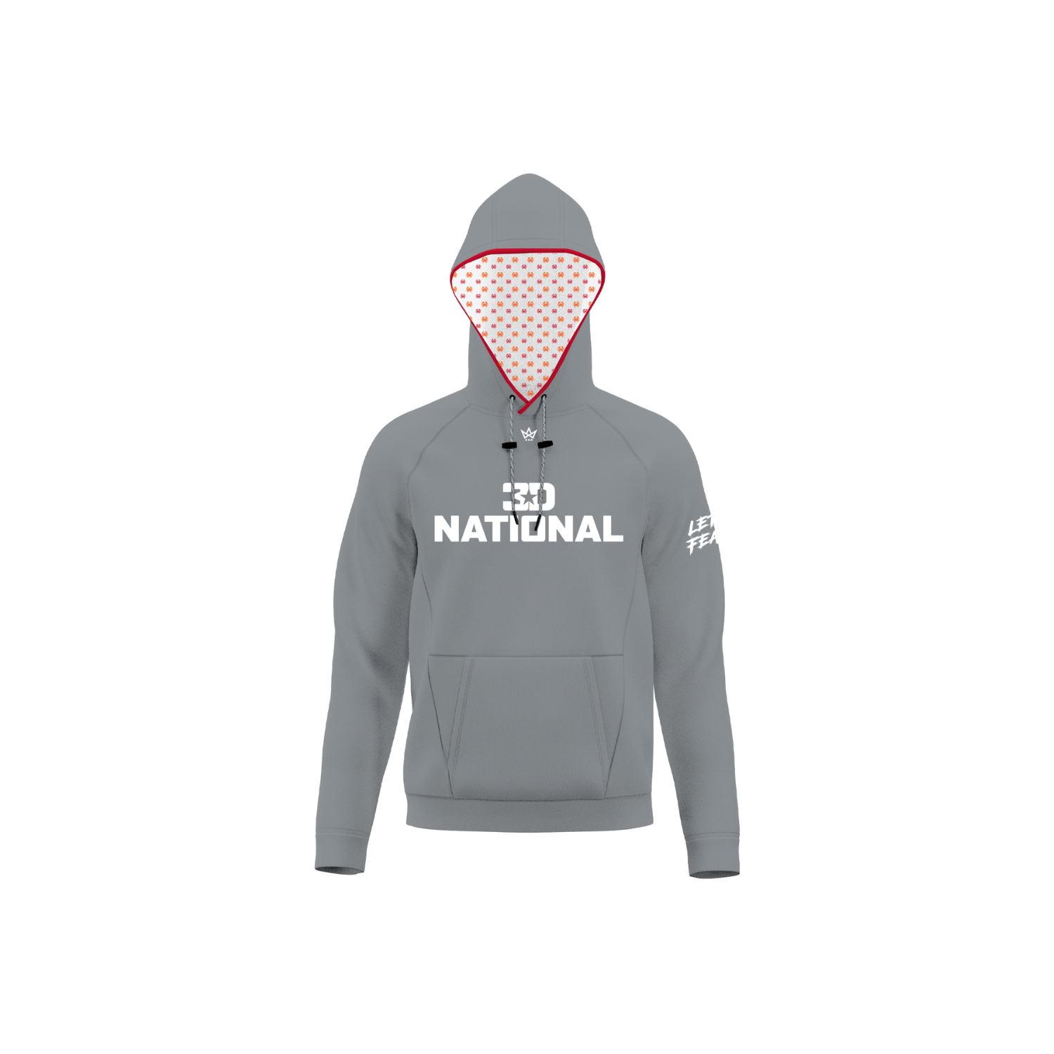 3D NATIONAL LACROSSE CRAB CAKE SUB PERFORMANCE FLEECE HOODIE