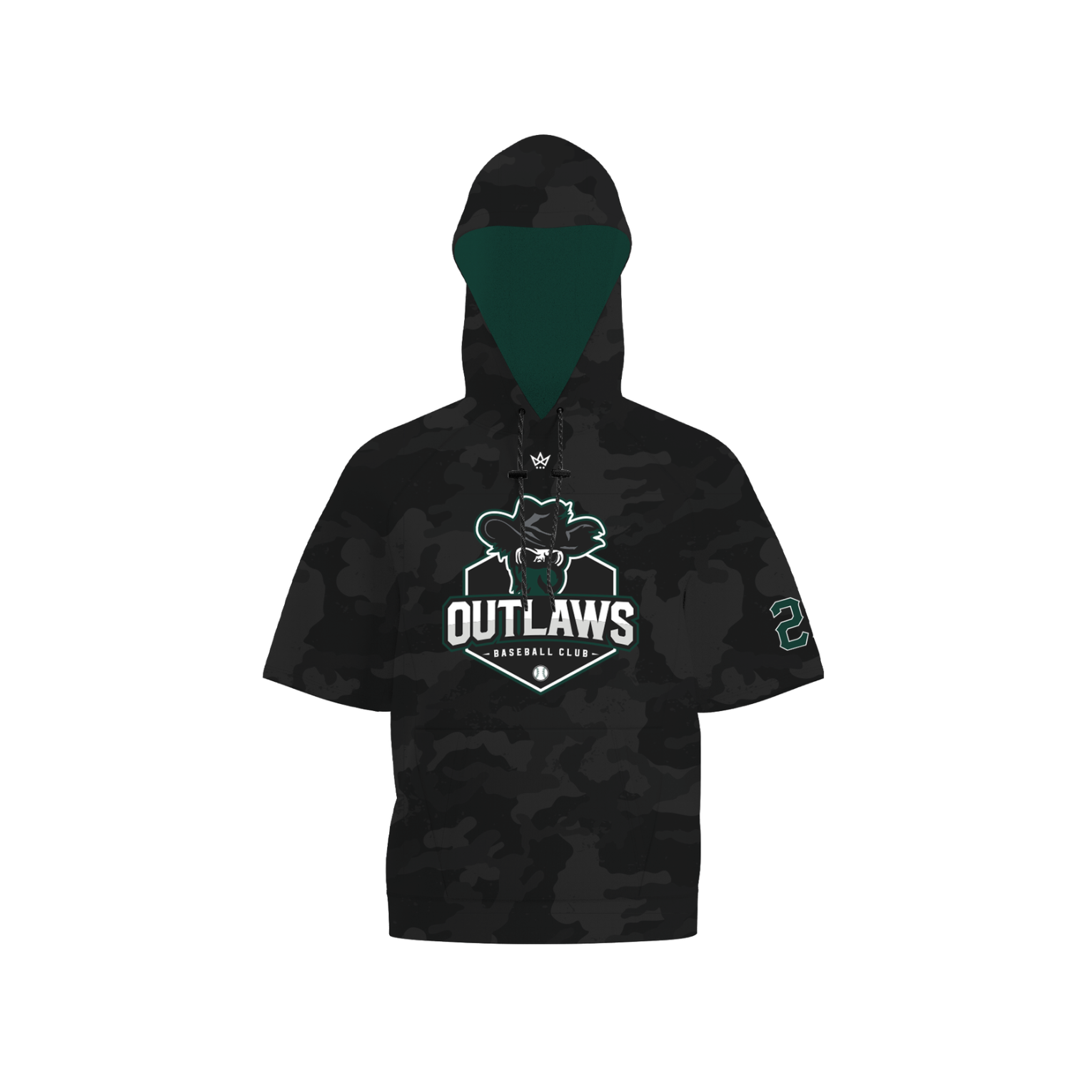 OUTLAWS BASEBALL SUB PERFORMANCE FLEECE SS HOODIE