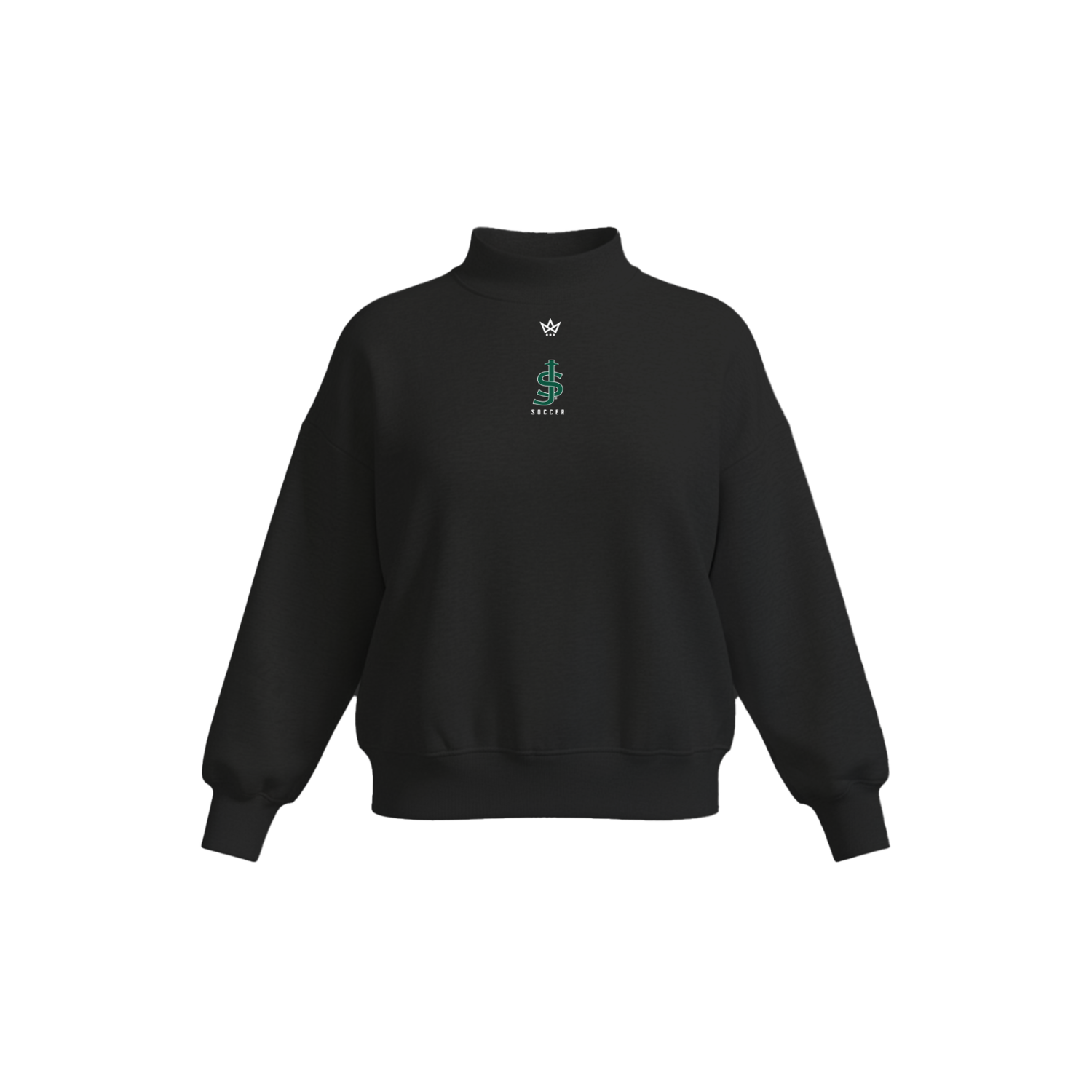 ST. JOE'S FALCONS SOCCER WOMEN'S COTTON FLEECE MOCKNECK
